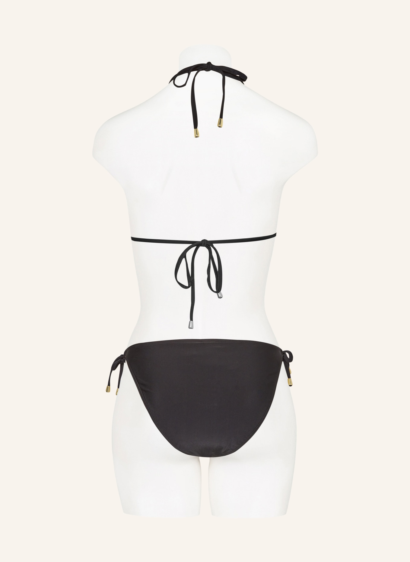 Hot Stuff Triangle bikini top, Color: BLACK (Image 3)