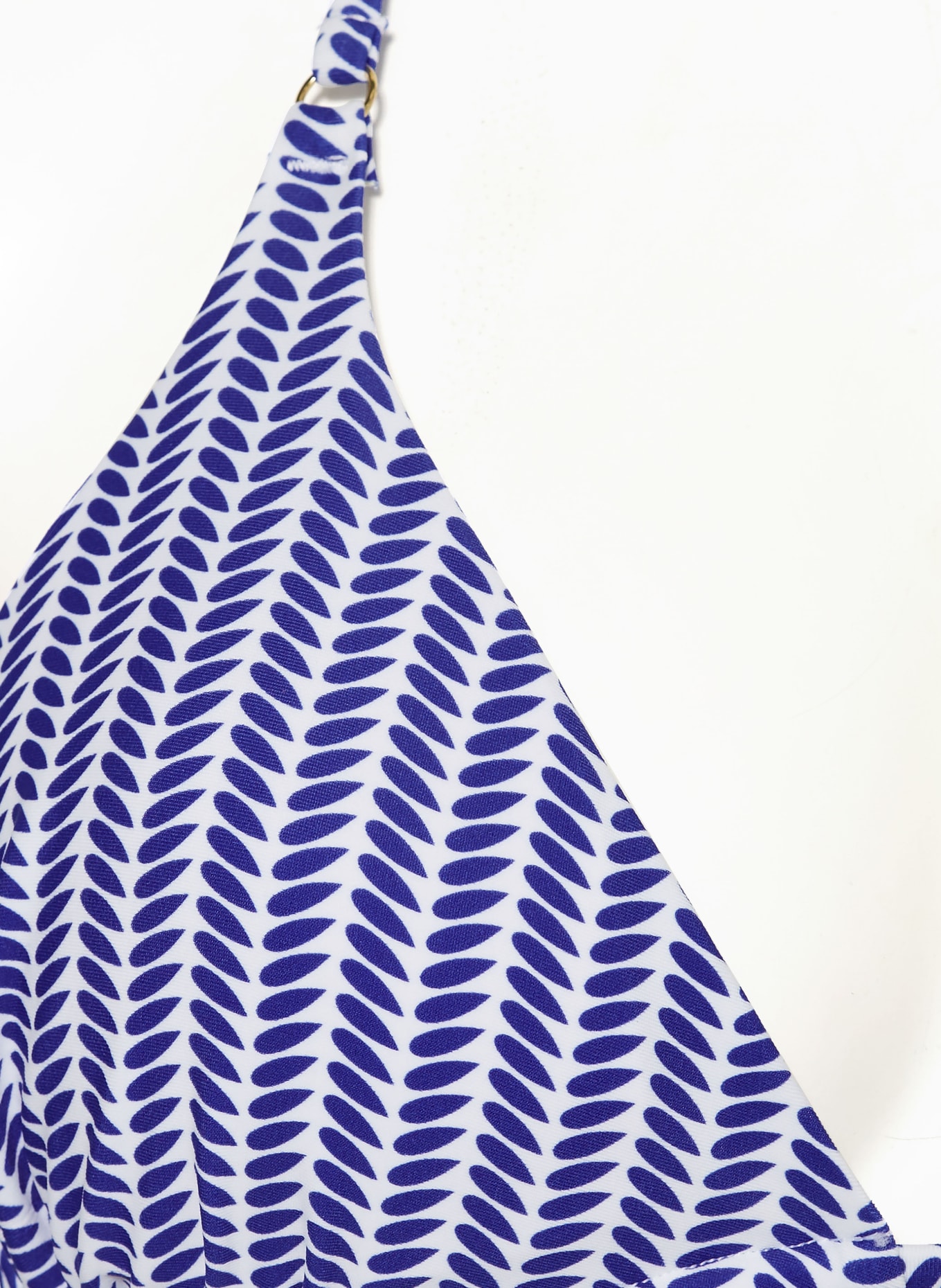 Hot Stuff Triangle bikini top, Color: WHITE/ BLUE (Image 4)