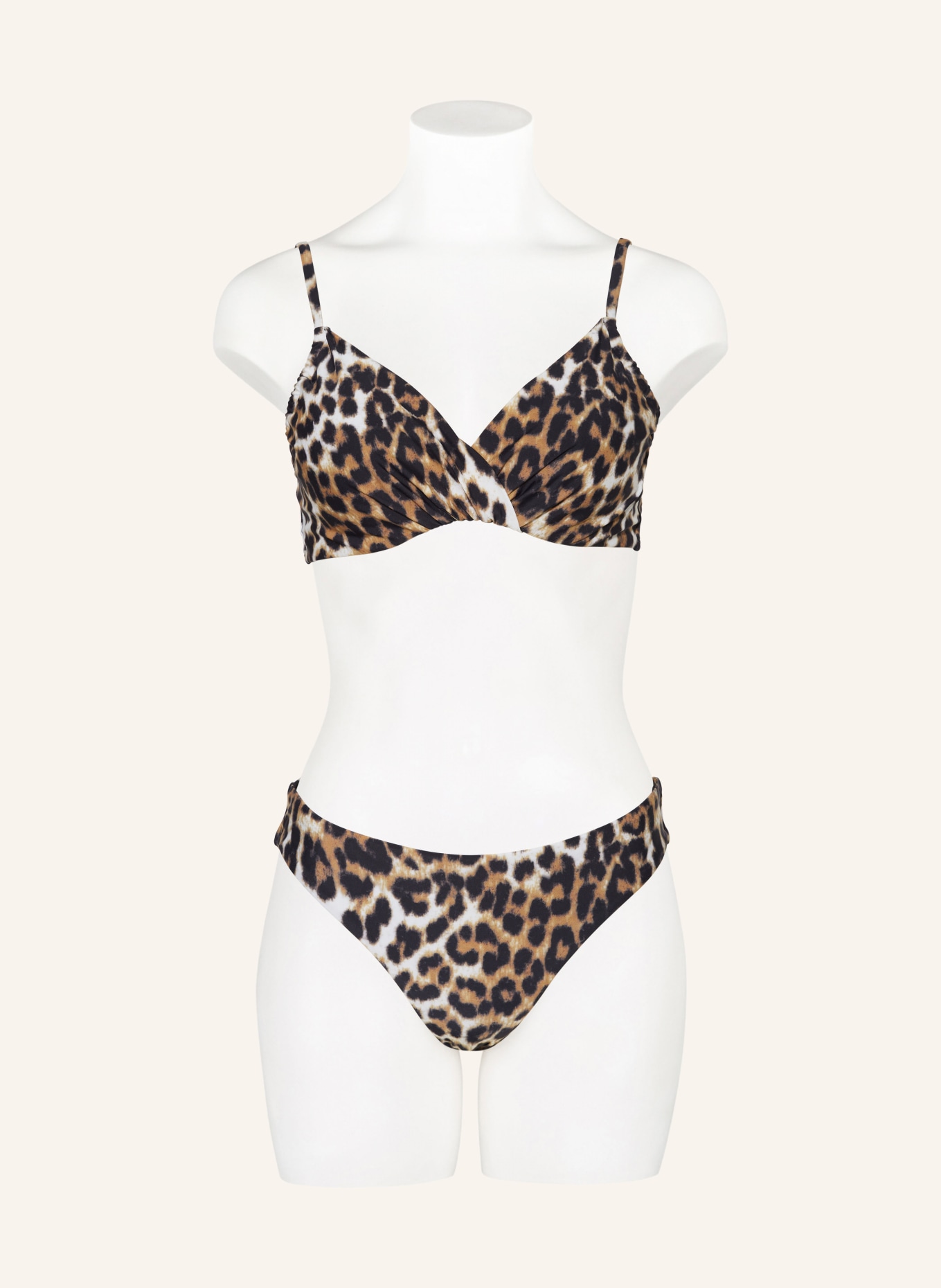 Hot Stuff Underwired bikini top, Color: BLACK/ BROWN/ CREAM (Image 2)