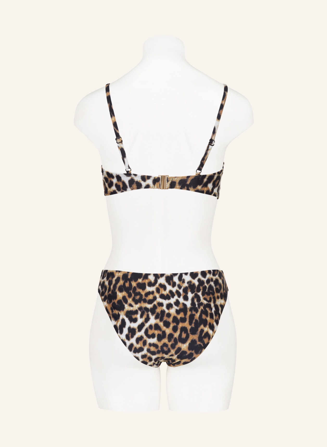 Hot Stuff Underwired bikini top, Color: BLACK/ BROWN/ CREAM (Image 3)