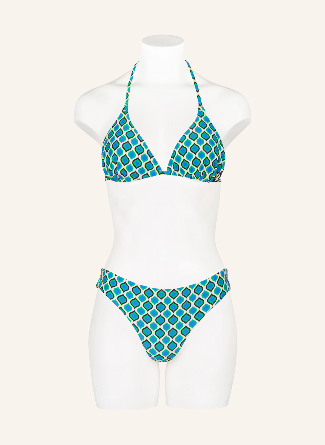 Hot Stuff Basic bikini bottoms, Color: GREEN/ BLUE/ WHITE (Image 2)