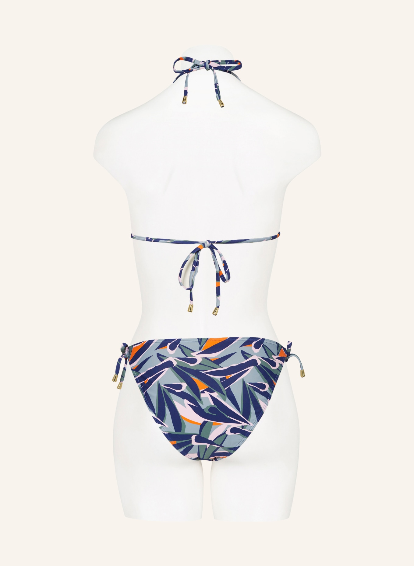 Hot Stuff Triangel-Bikini-Hose, Farbe: DUNKELBLAU/ BLAUGRAU/ GRÜN (Bild 3)