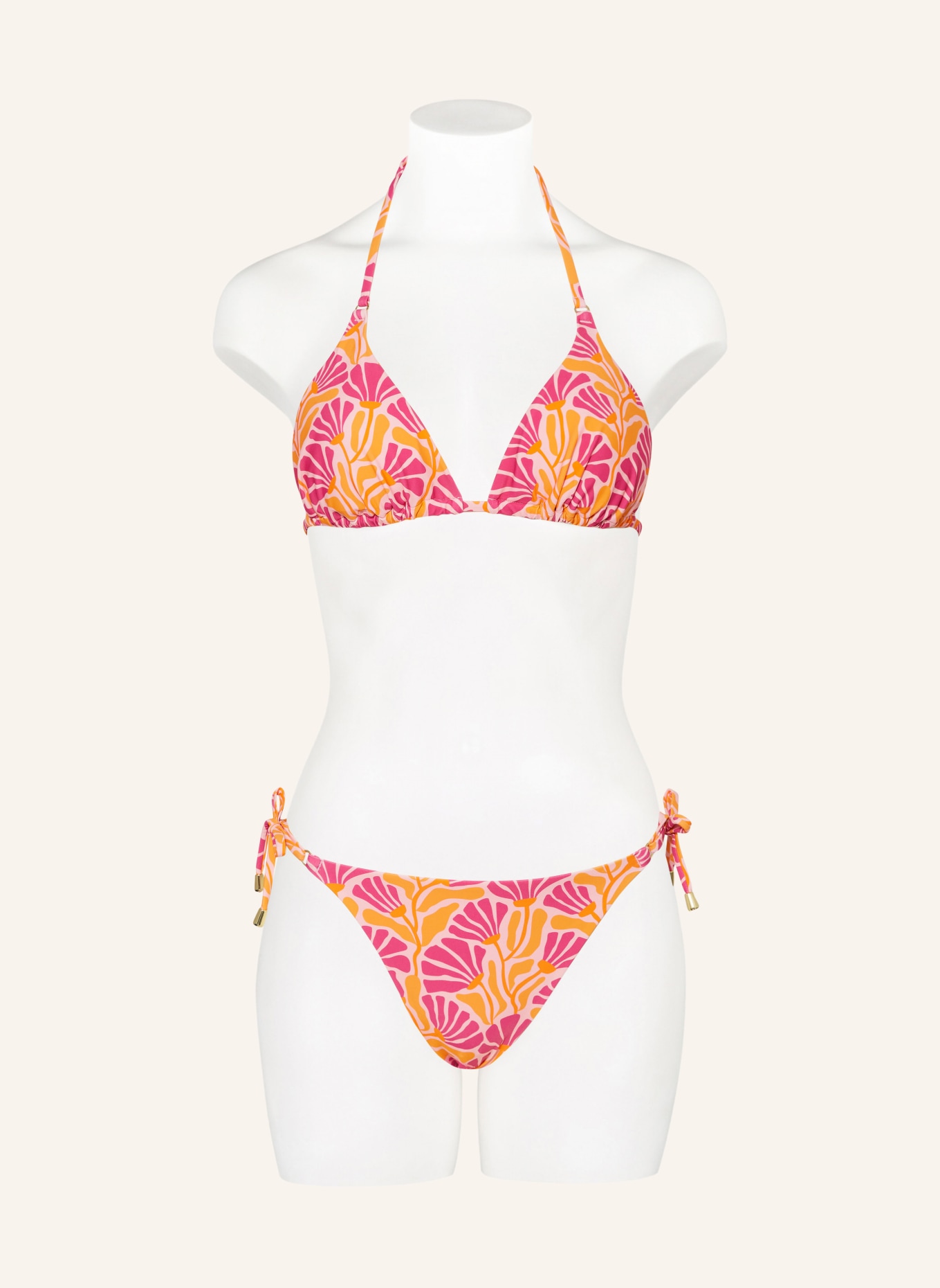 Hot Stuff Triangel-Bikini-Hose, Farbe: ROSA/ FUCHSIA/ ORANGE (Bild 2)