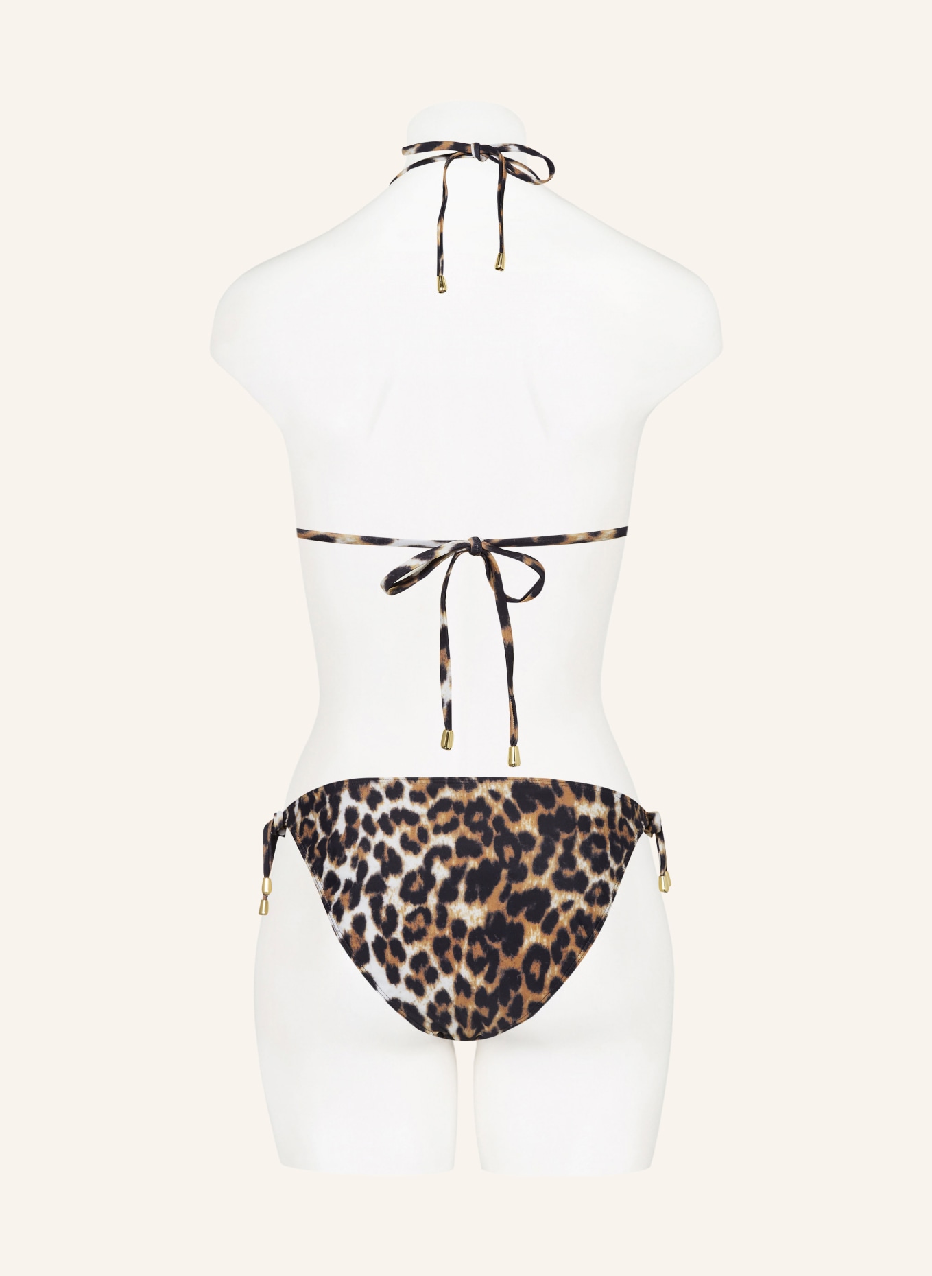 Hot Stuff Triangle bikini top, Color: BLACK/ BROWN/ CREAM (Image 3)