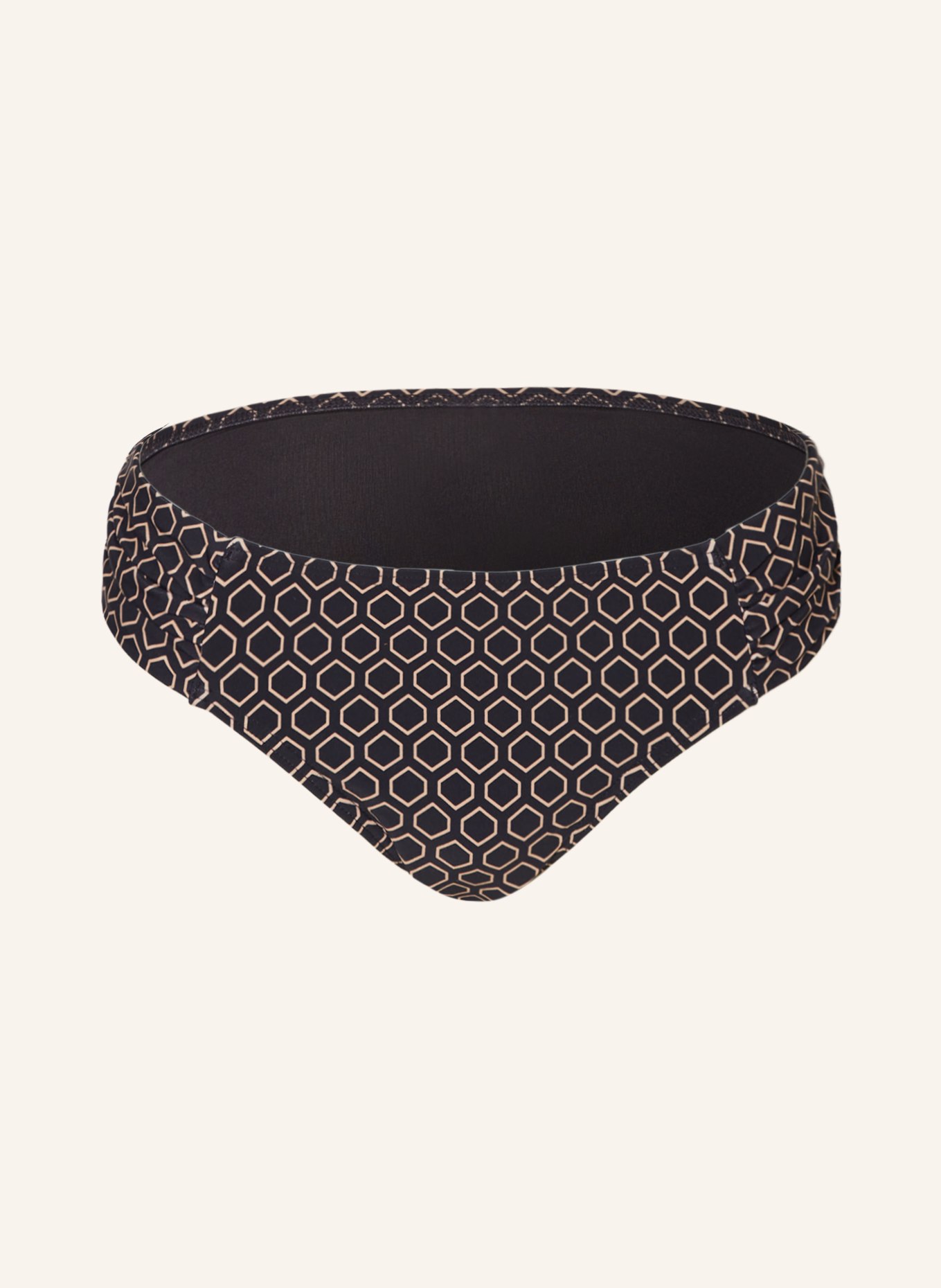 Hot Stuff Panty bikini bottoms, Color: BLACK/ BEIGE (Image 1)