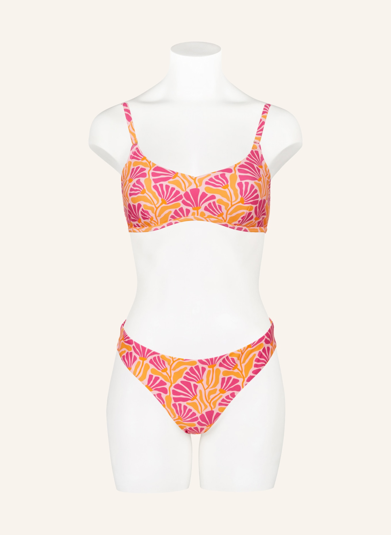 Hot Stuff Bralette-Bikini-Top, Farbe: ROSA/ FUCHSIA/ ORANGE (Bild 2)
