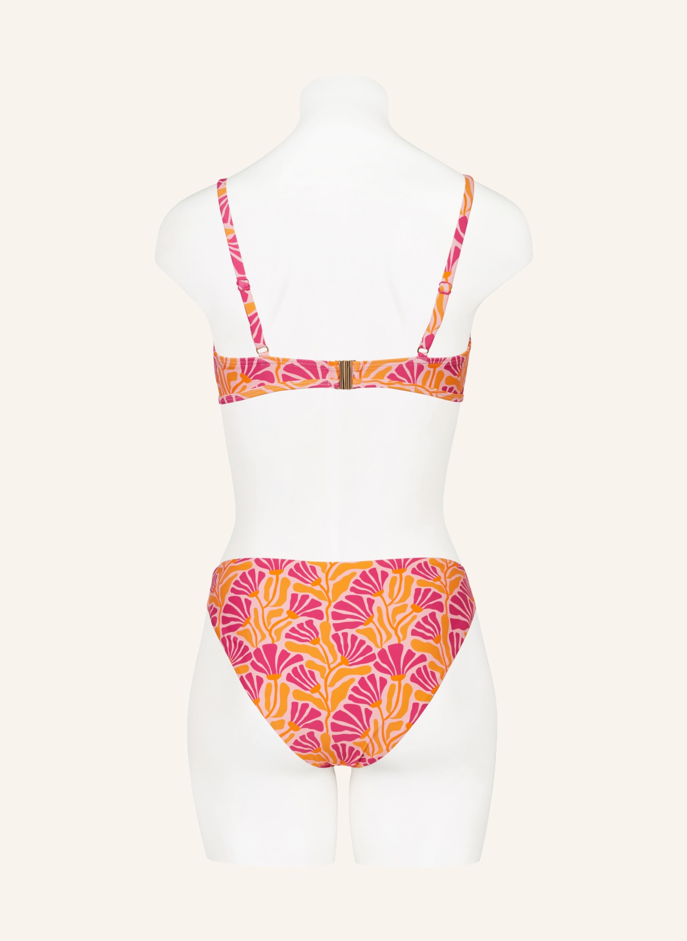 Hot Stuff Bralette-Bikini-Top, Farbe: ROSA/ FUCHSIA/ ORANGE (Bild 3)