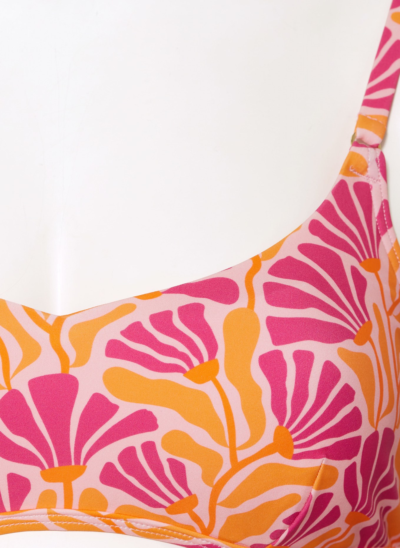 Hot Stuff Bralette-Bikini-Top, Farbe: ROSA/ FUCHSIA/ ORANGE (Bild 4)