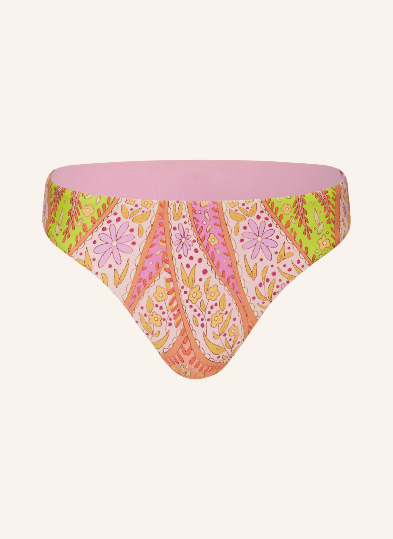 Hot Stuff Basic bikini bottoms, Color: ORANGE/ PINK/ LIGHT GREEN (Image 1)