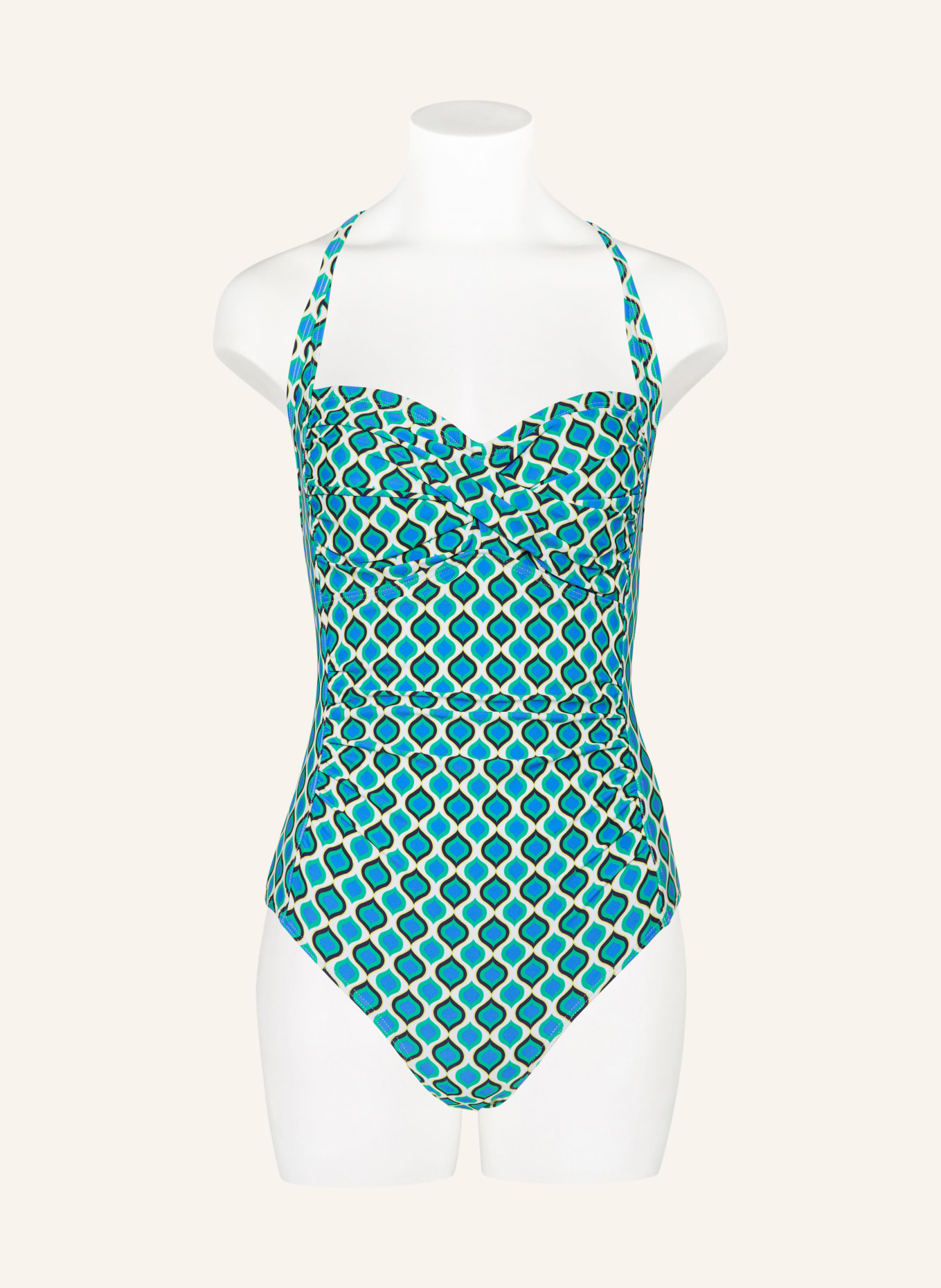 Hot Stuff Swimsuit, Color: GREEN/ BLUE/ WHITE (Image 2)