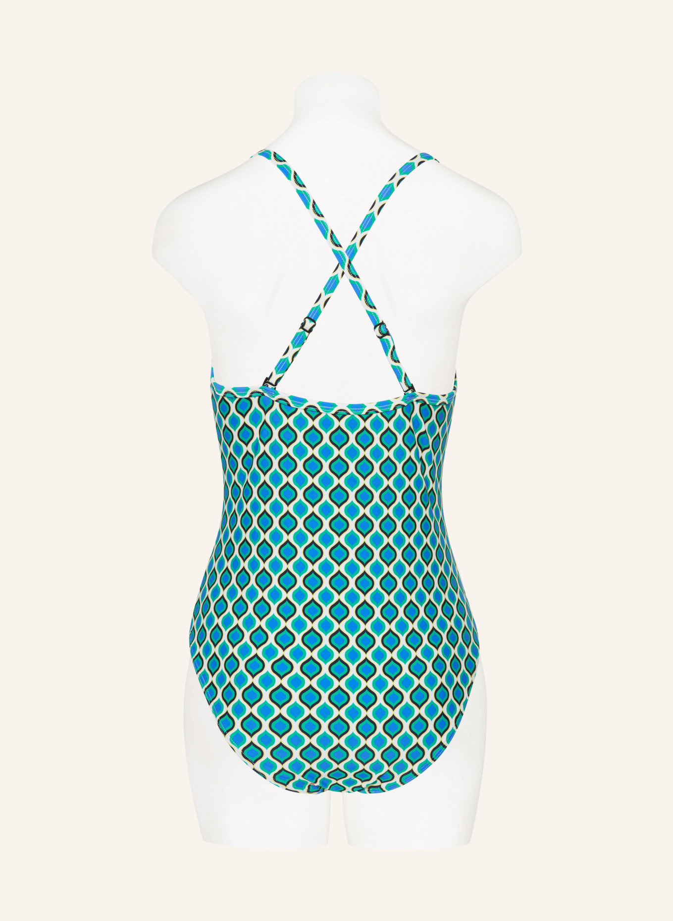 Hot Stuff Swimsuit, Color: GREEN/ BLUE/ WHITE (Image 3)