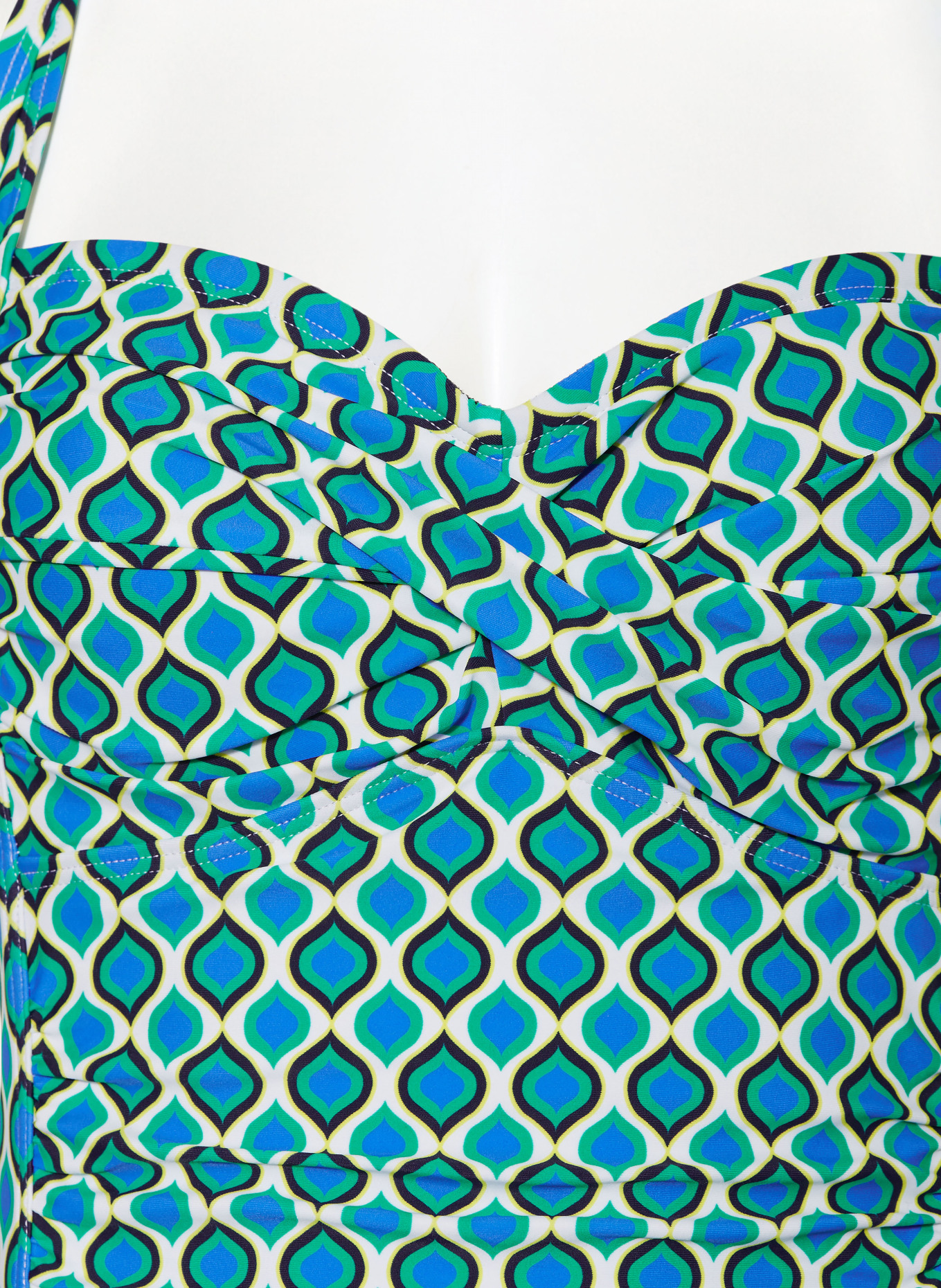Hot Stuff Swimsuit, Color: GREEN/ BLUE/ WHITE (Image 4)