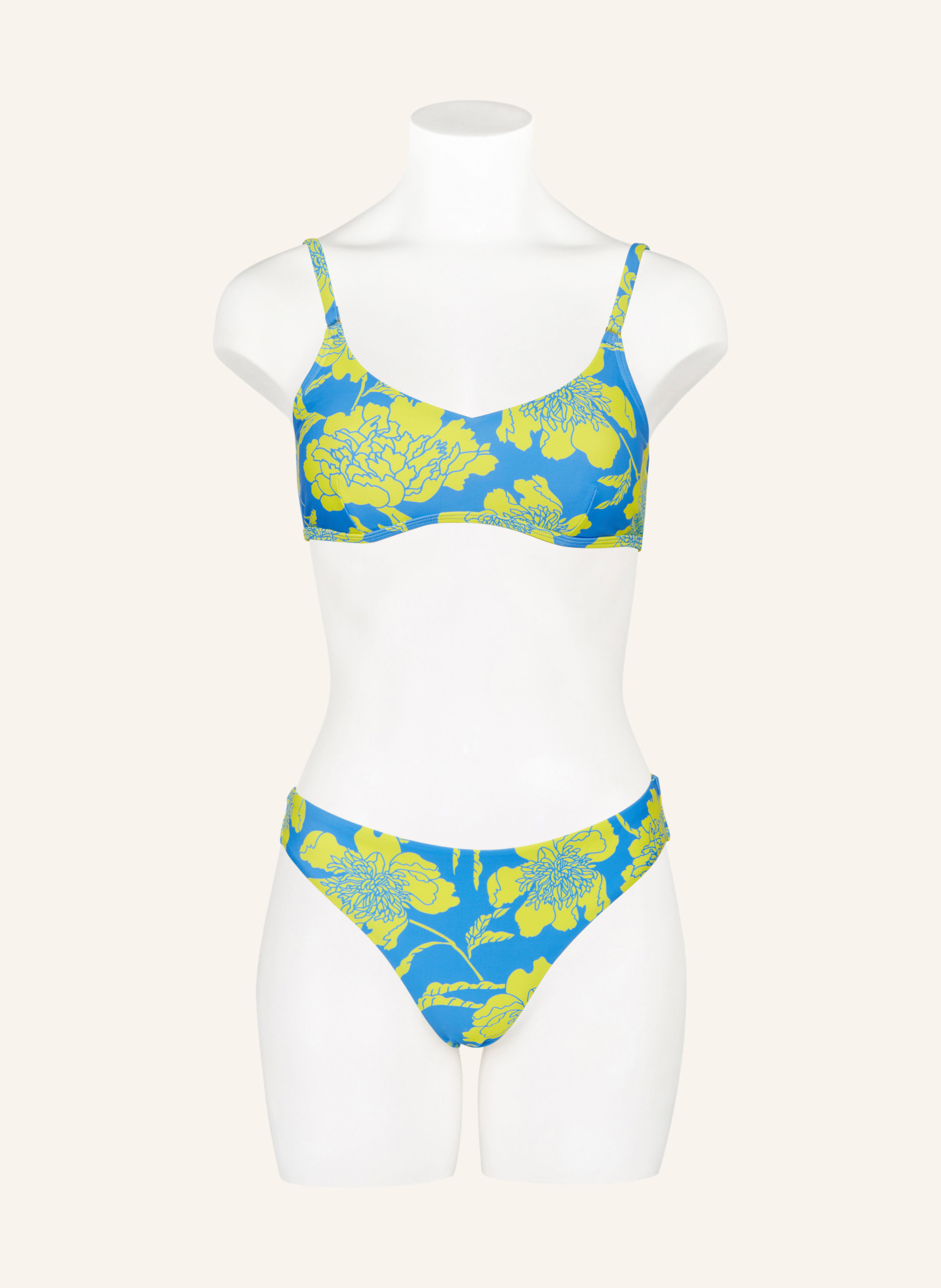 Hot Stuff Bralette-Bikini-Top, Farbe: BLAU/ GELB (Bild 2)