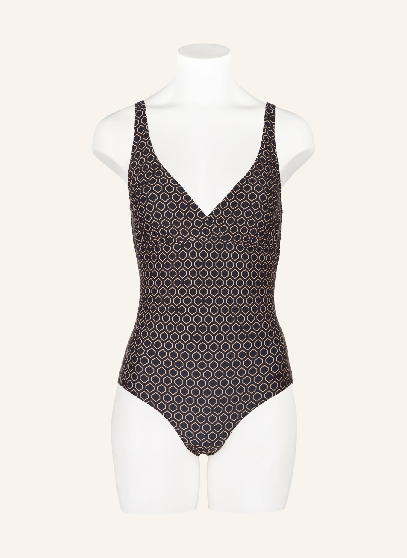 Hot Stuff Swimsuit, Color: BLACK/ BEIGE (Image 2)