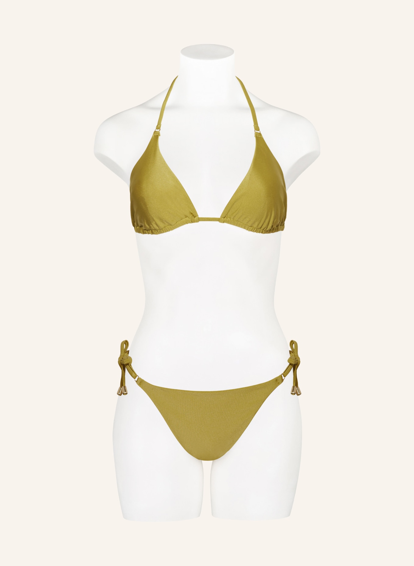 Hot Stuff Triangle bikini top, Color: LIGHT GREEN (Image 2)