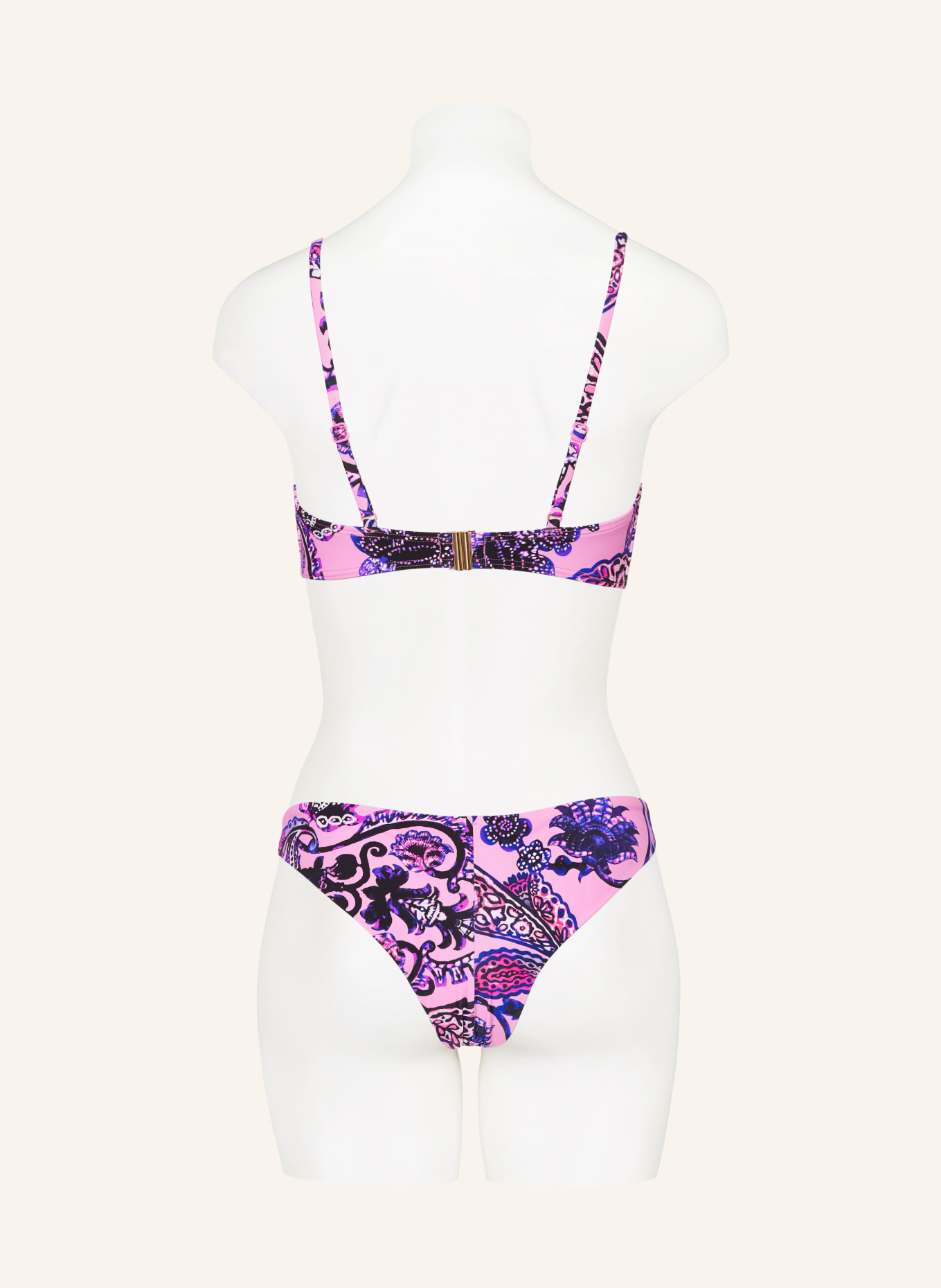 Hot Stuff Bügel-Bikini-Top, Farbe: ROSA/ SCHWARZ/ LILA (Bild 3)