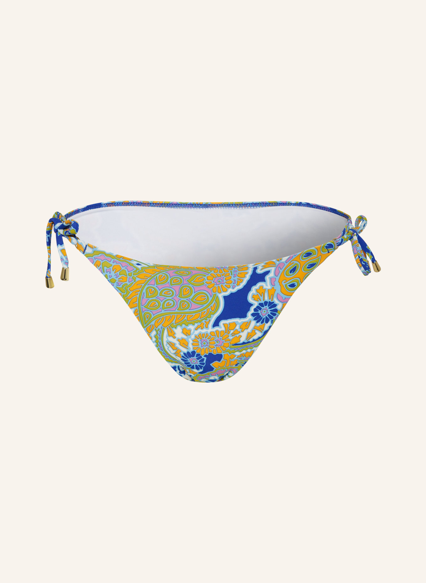 Hot Stuff Triangle bikini bottoms, Color: BLUE/ OLIVE/ ORANGE (Image 1)