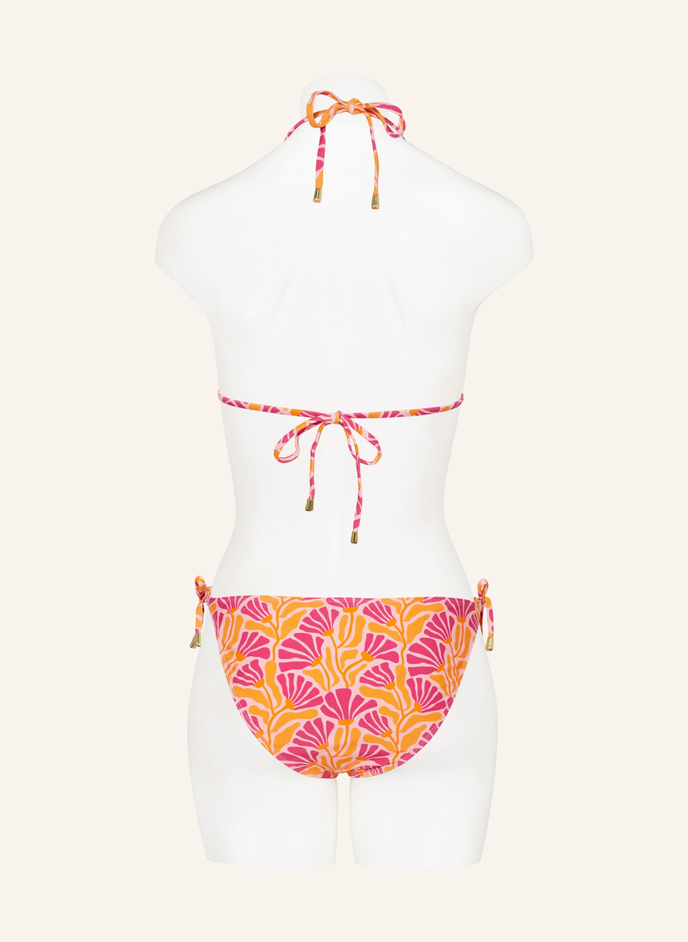 Hot Stuff Triangel-Bikini-Top, Farbe: ROSA/ FUCHSIA/ ORANGE (Bild 3)