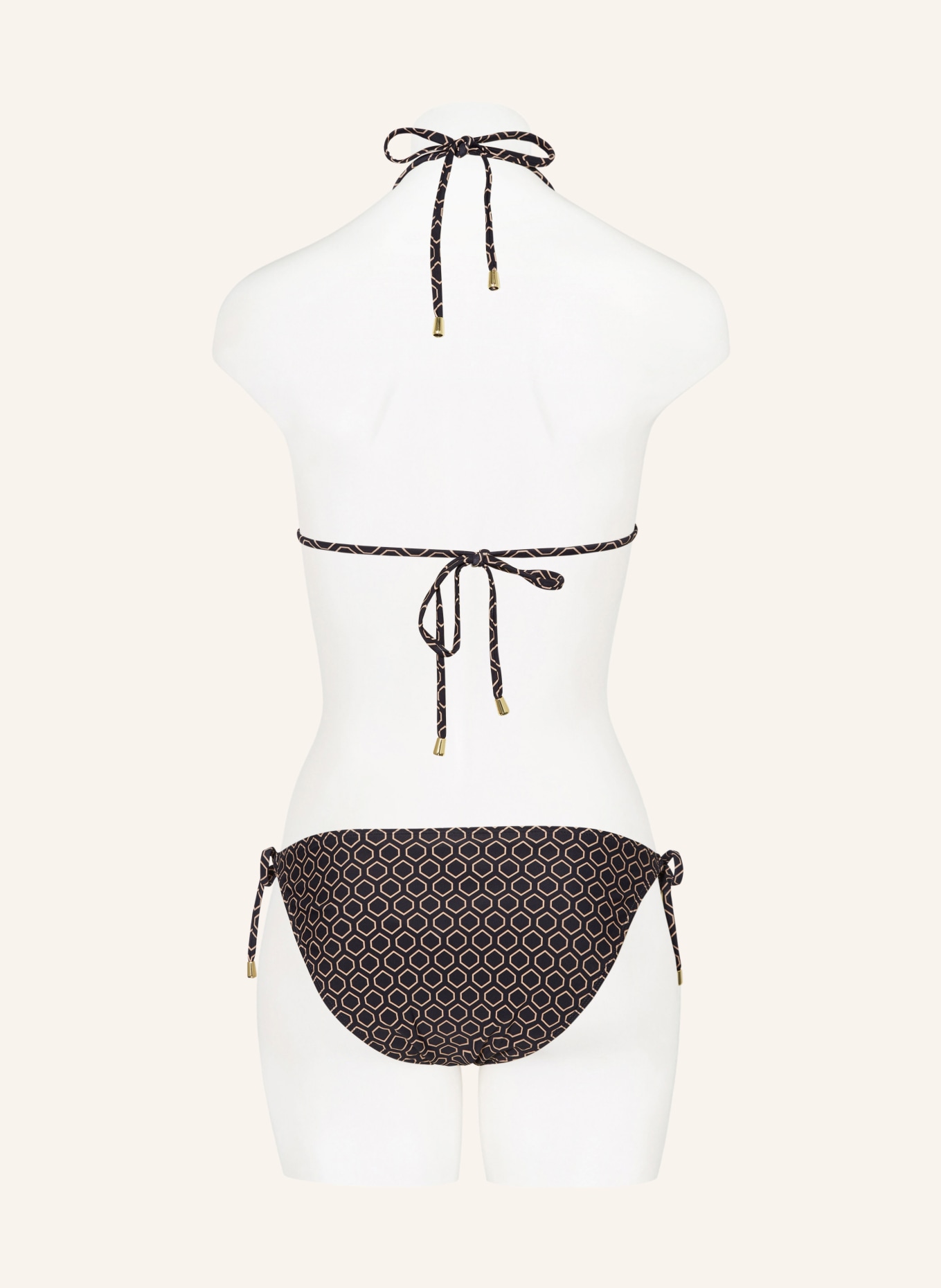 Hot Stuff Triangle bikini bottoms, Color: BLACK/ BEIGE (Image 3)