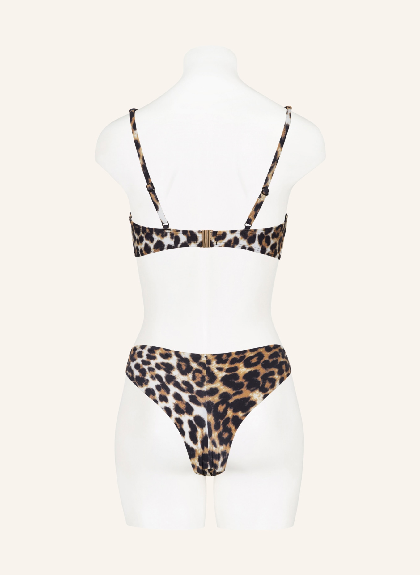 Hot Stuff Brazilian bikini bottoms, Color: BLACK/ BROWN/ CREAM (Image 3)