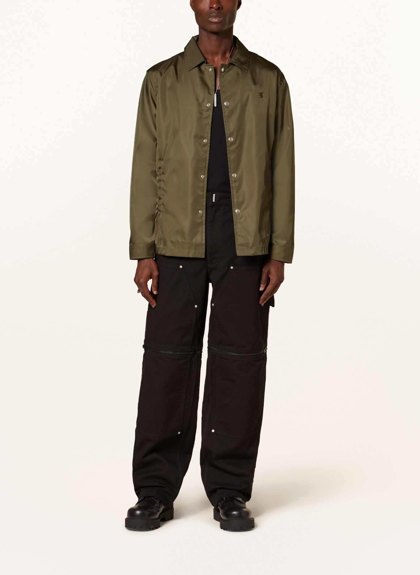 GIVENCHY Overshirt, Color: OLIVE (Image 2)