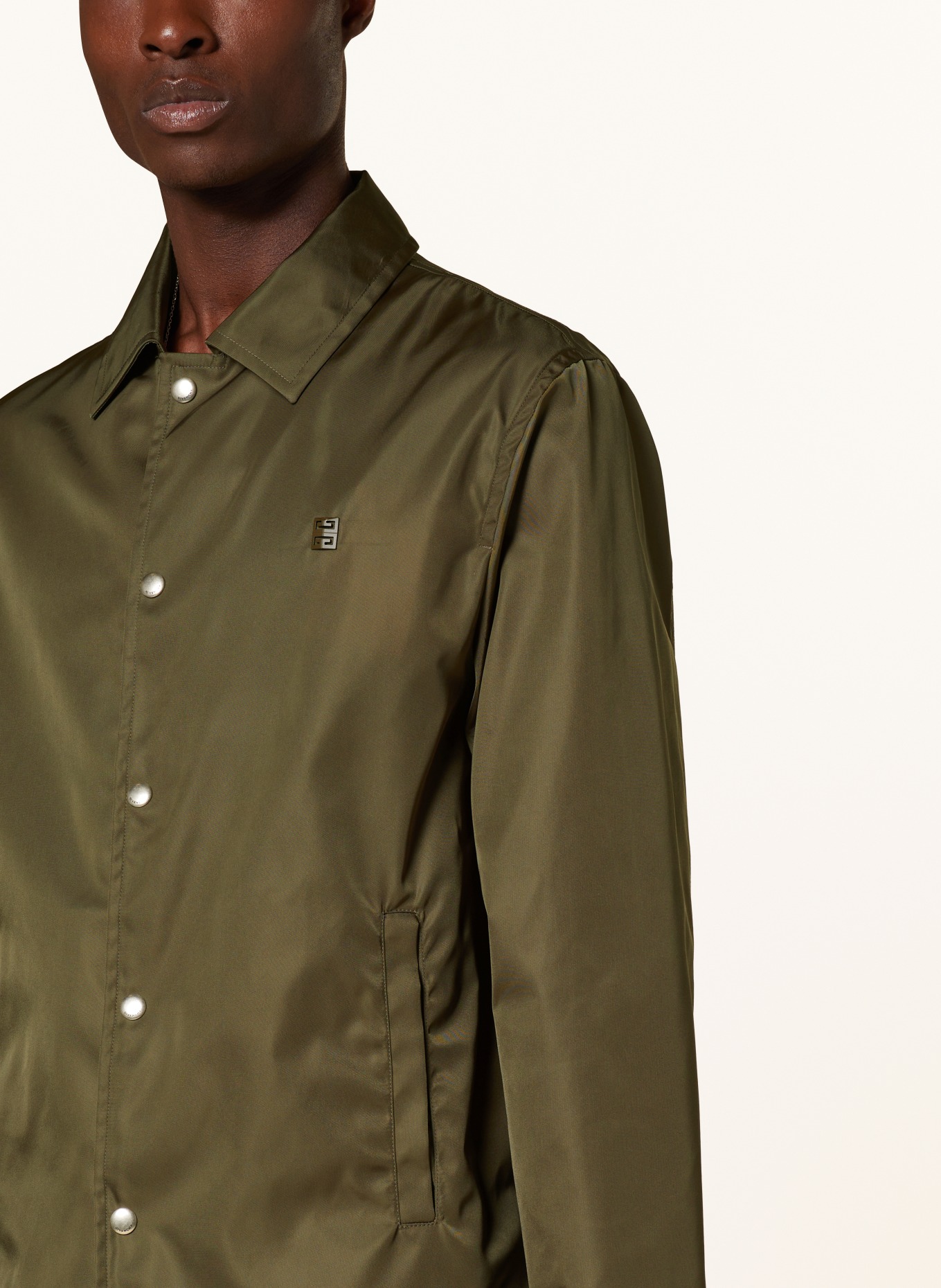GIVENCHY Overshirt, Color: OLIVE (Image 4)