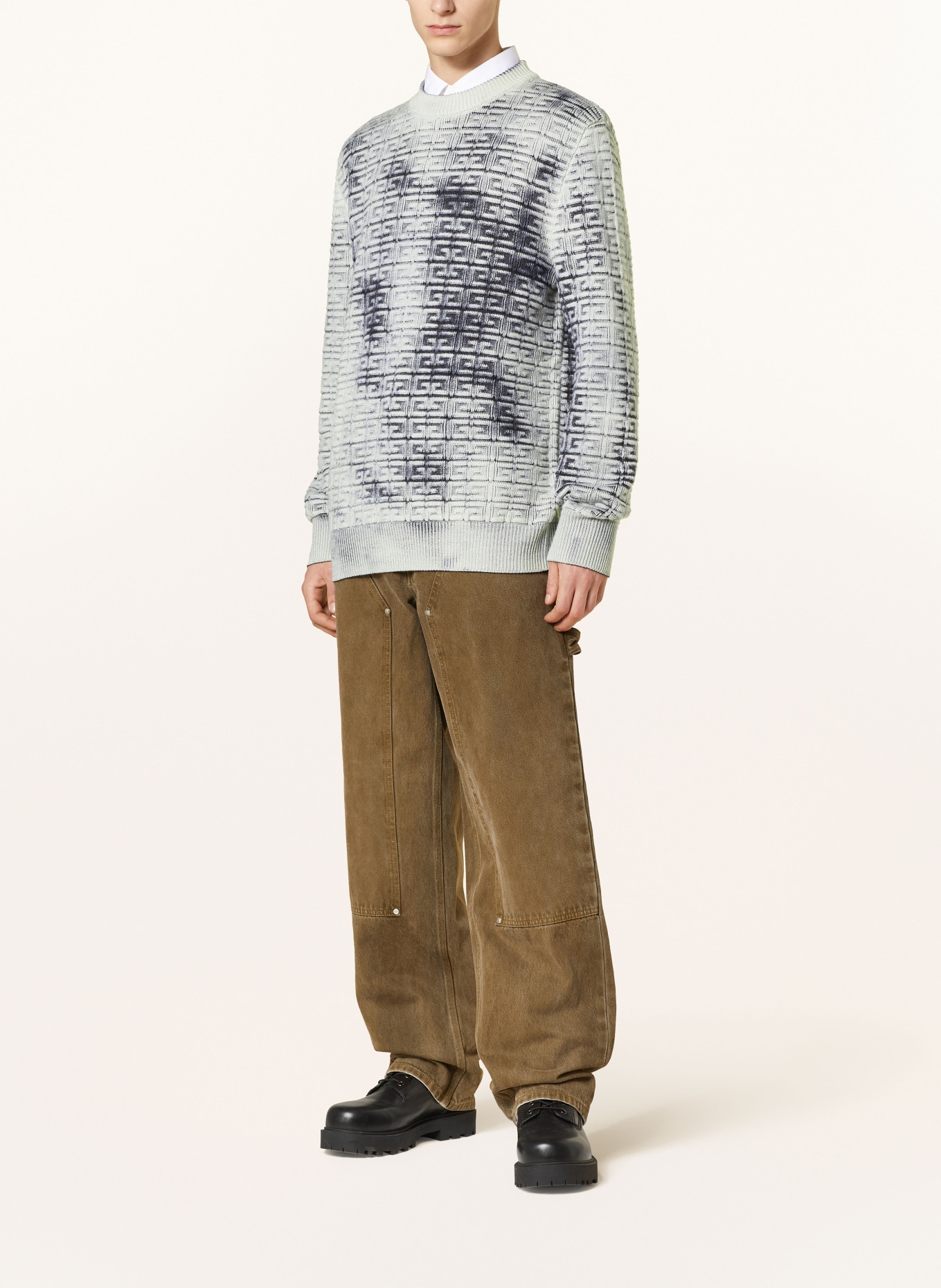 GIVENCHY Sweater, Color: WHITE/ DARK BLUE (Image 2)