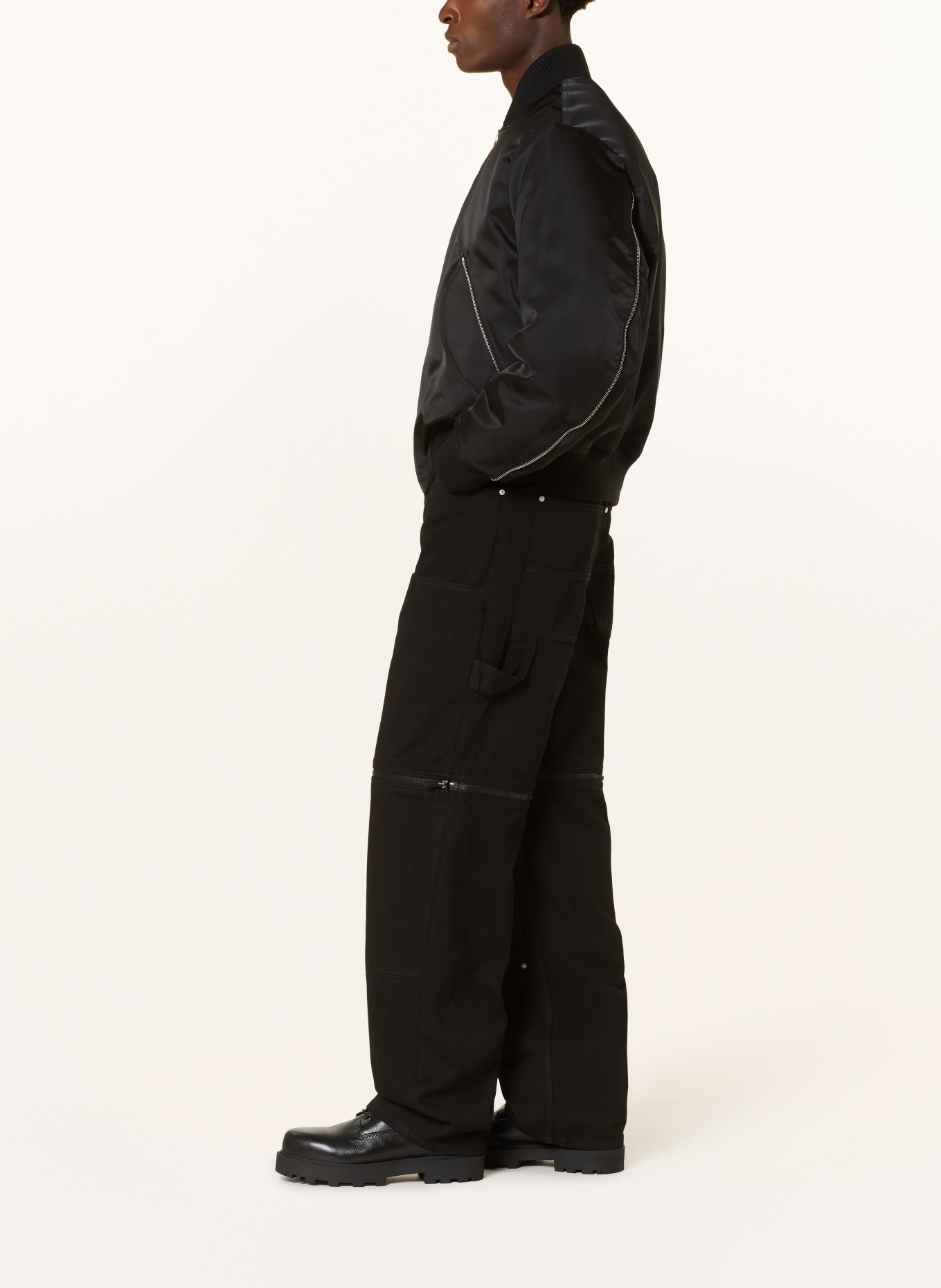 GIVENCHY 2-in-1 cargo pants regular fit, Color: BLACK (Image 4)