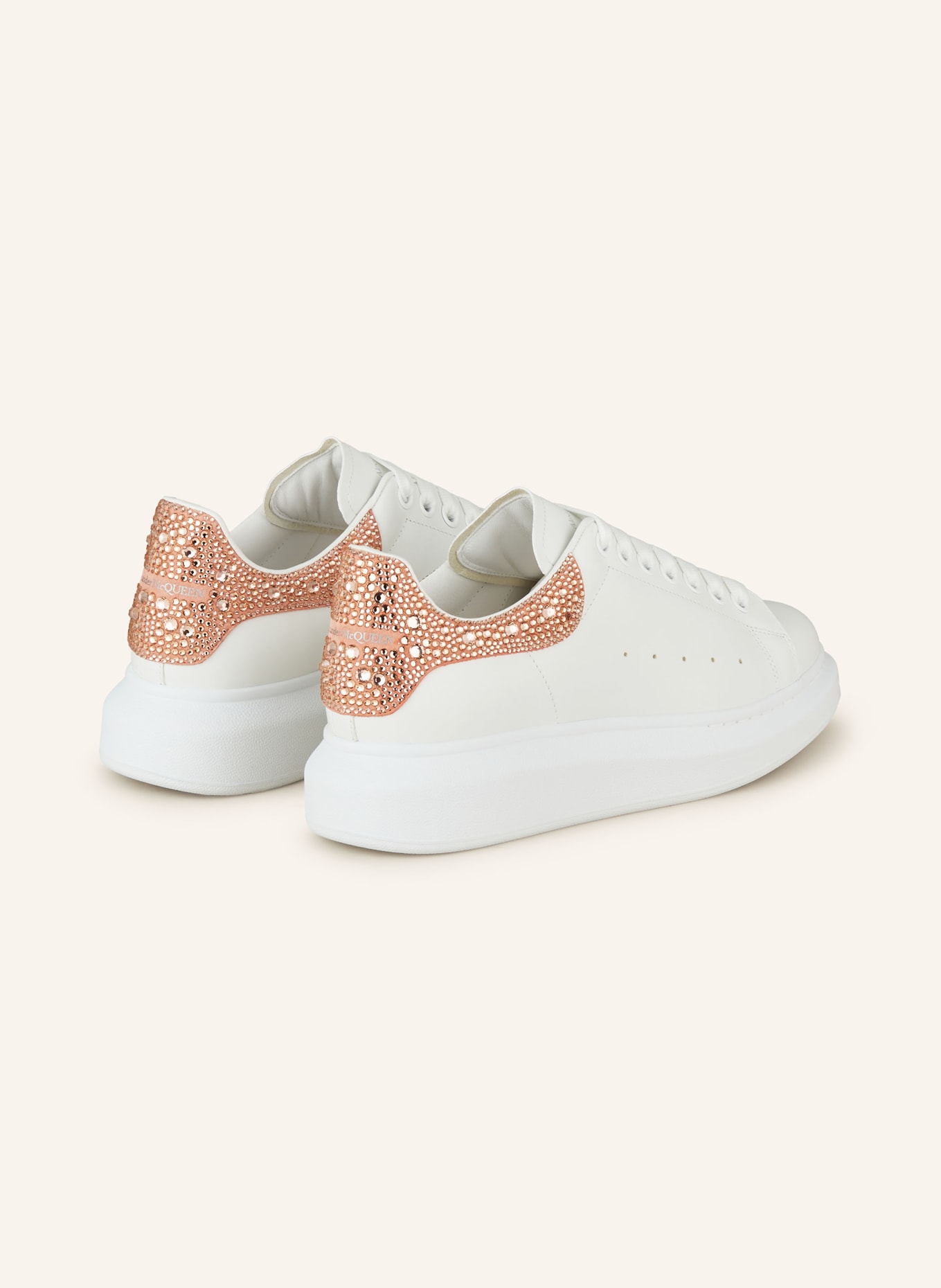Alexander McQUEEN Sneakers with decorative gems, Color: WHITE (Image 2)