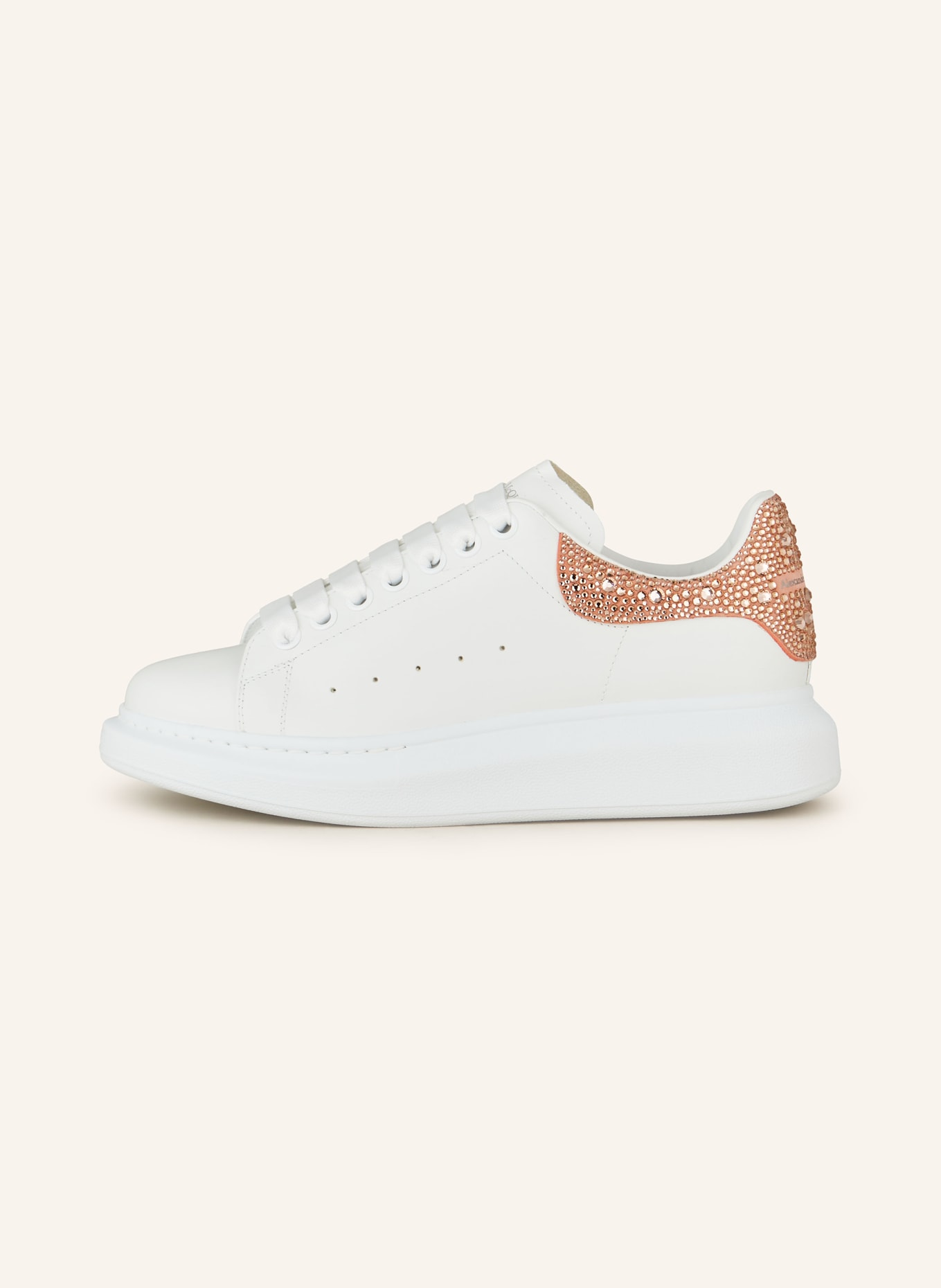 Alexander McQUEEN Sneakers with decorative gems, Color: WHITE (Image 4)