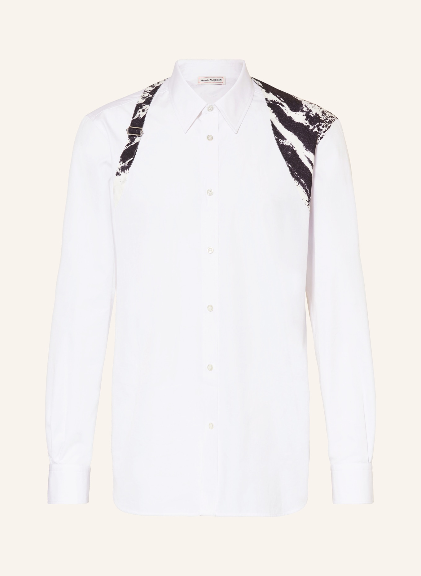 Alexander McQUEEN Shirt regular fit, Color: WHITE/ BLACK (Image 1)