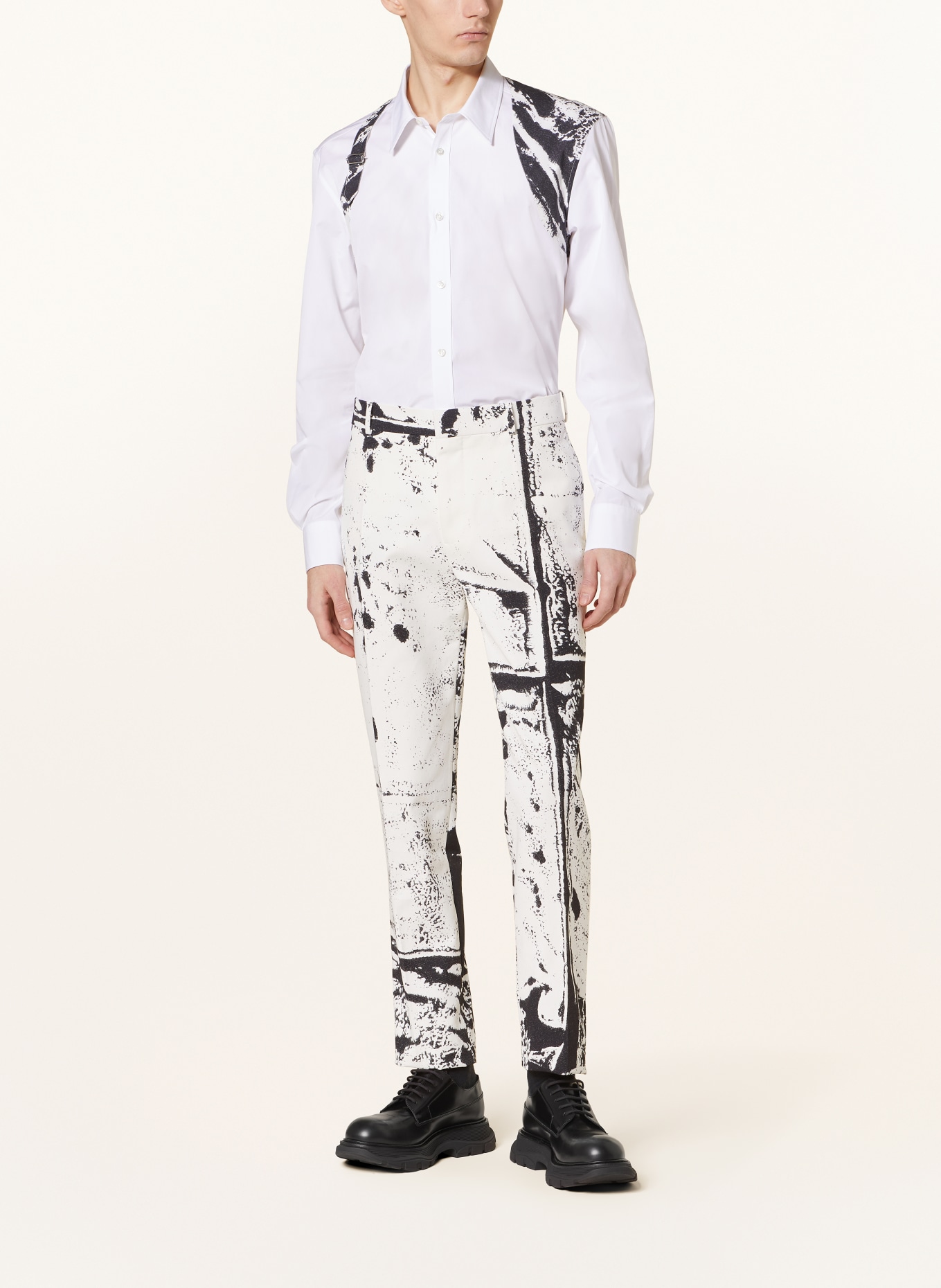 Alexander McQUEEN Shirt regular fit, Color: WHITE/ BLACK (Image 2)