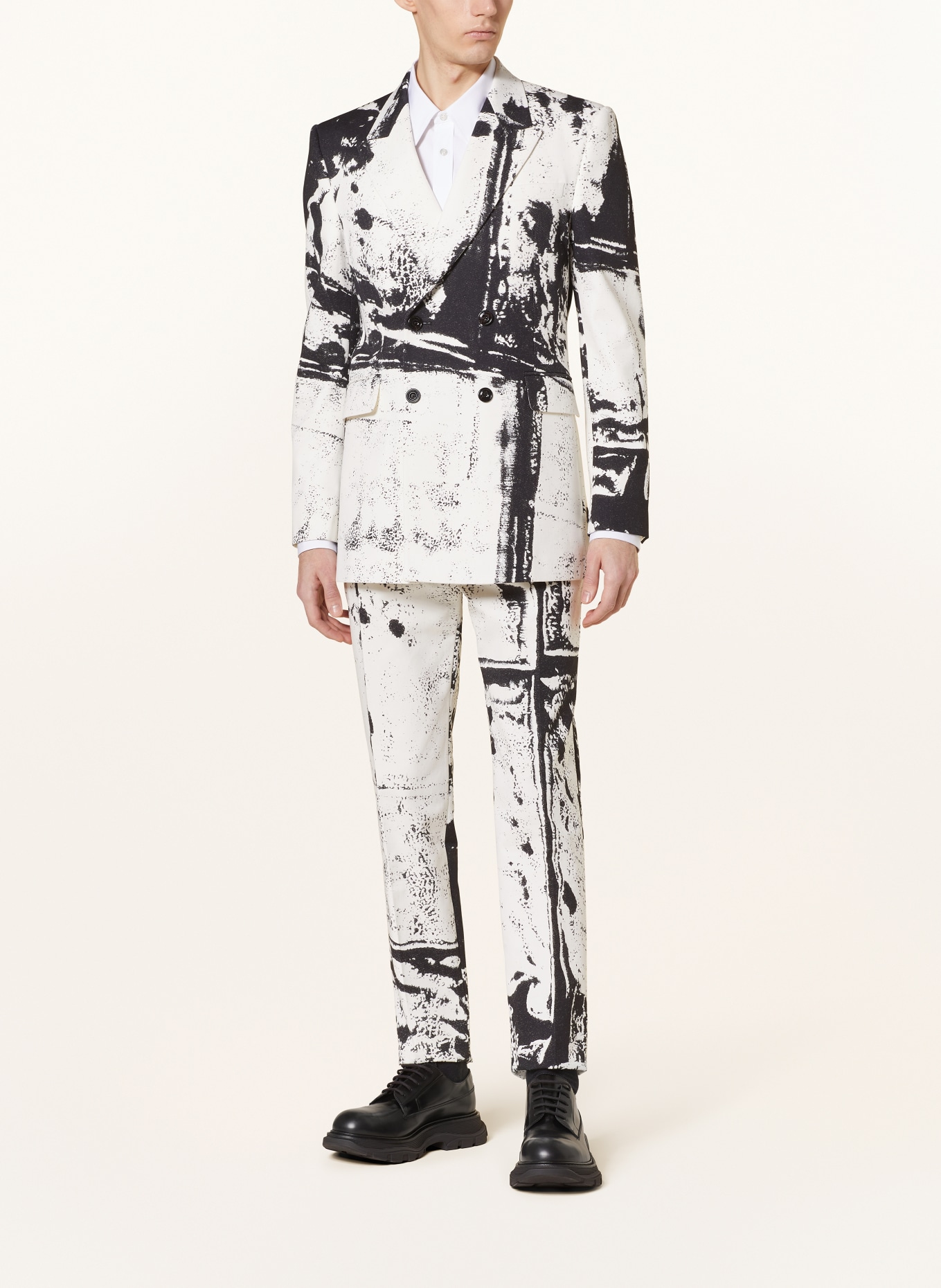 Alexander McQUEEN Shirt regular fit, Color: WHITE/ BLACK (Image 4)