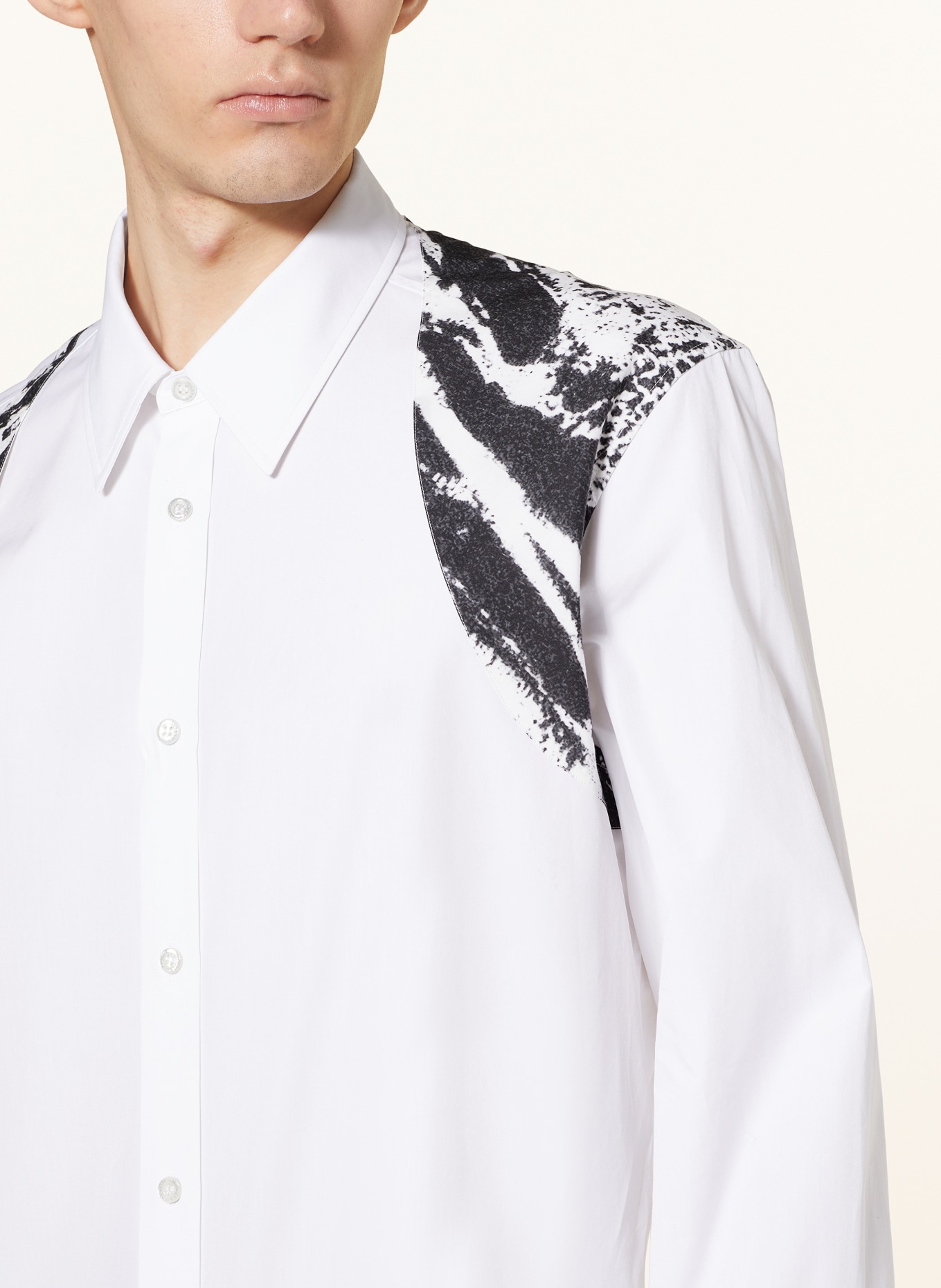Alexander McQUEEN Shirt regular fit, Color: WHITE/ BLACK (Image 5)