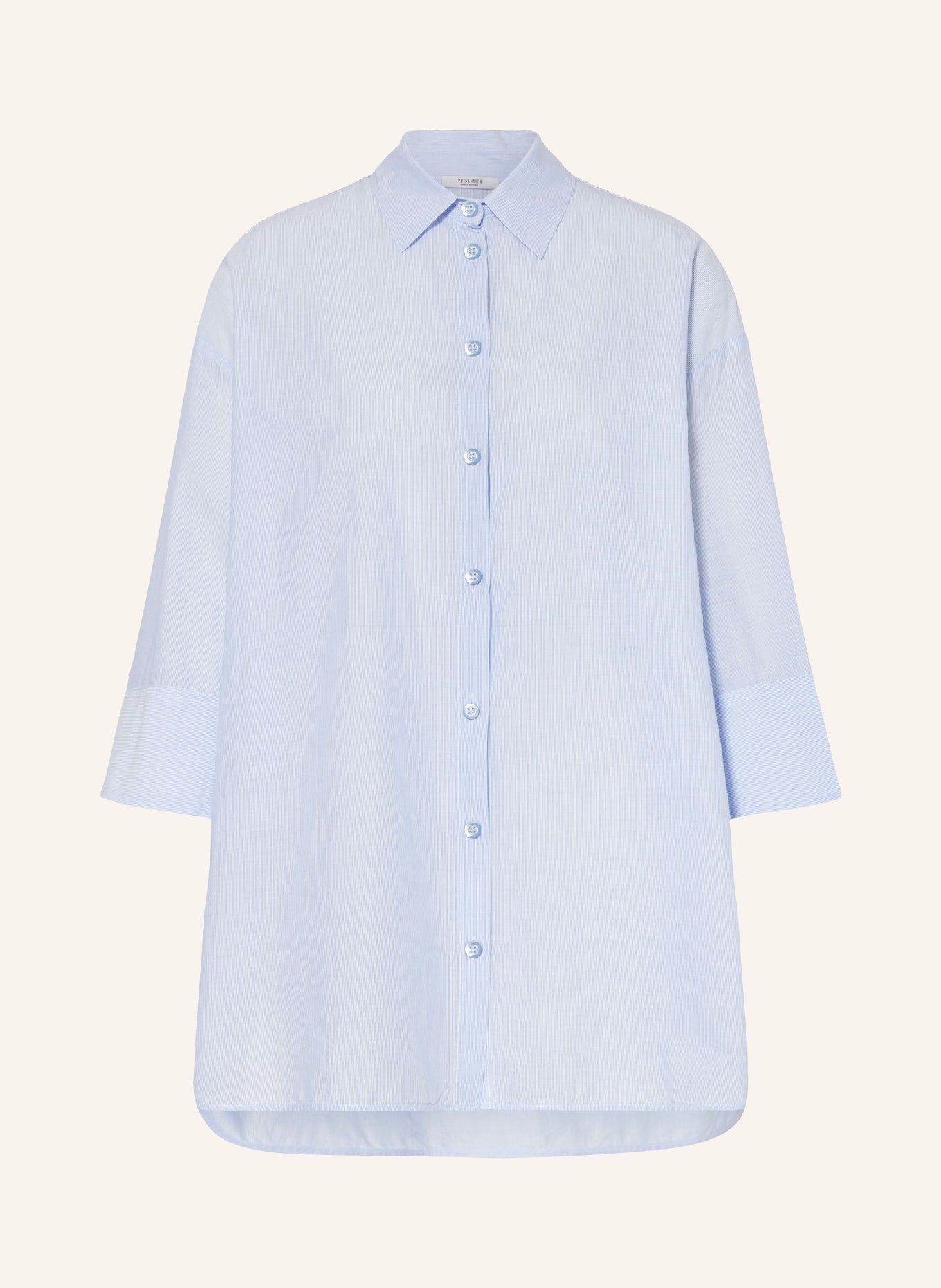 PESERICO Oversized blouse, Color: LIGHT BLUE (Image 1)