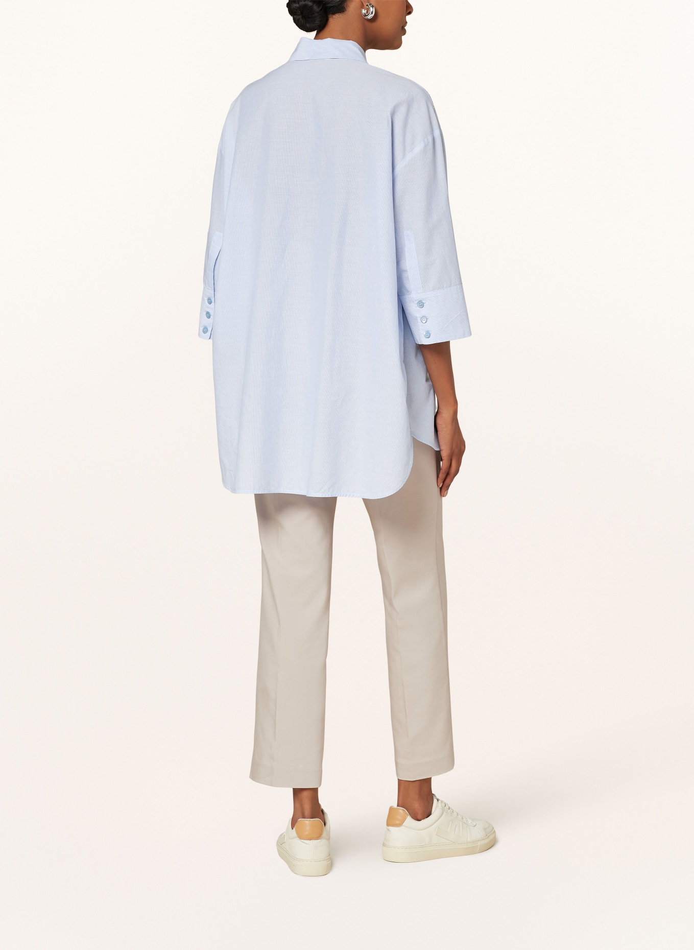 PESERICO Oversized blouse, Color: LIGHT BLUE (Image 3)