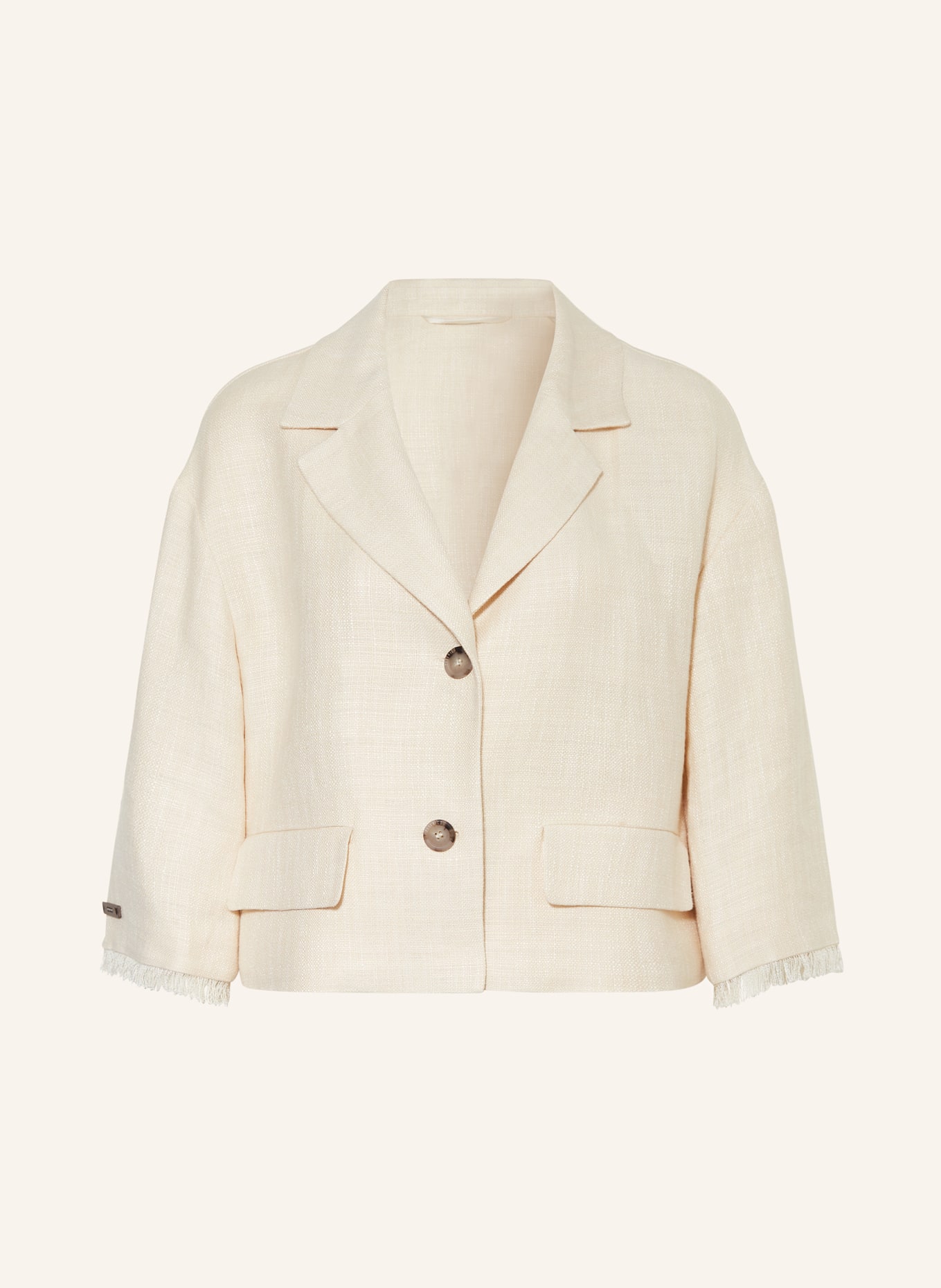 PESERICO Linen blazer, Color: BEIGE (Image 1)