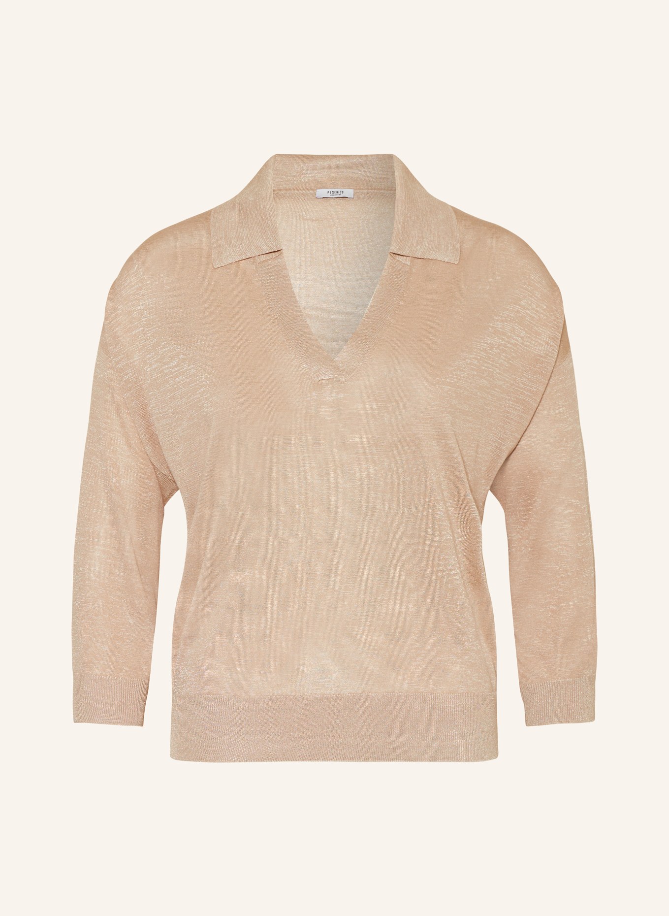 PESERICO Sweater with 3/4 sleeves, Color: BEIGE (Image 1)