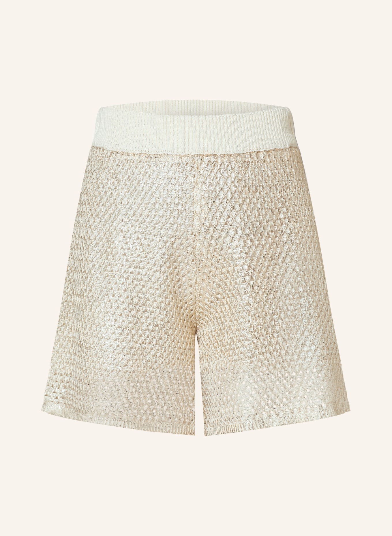 PESERICO Knit shorts, Color: BEIGE (Image 1)