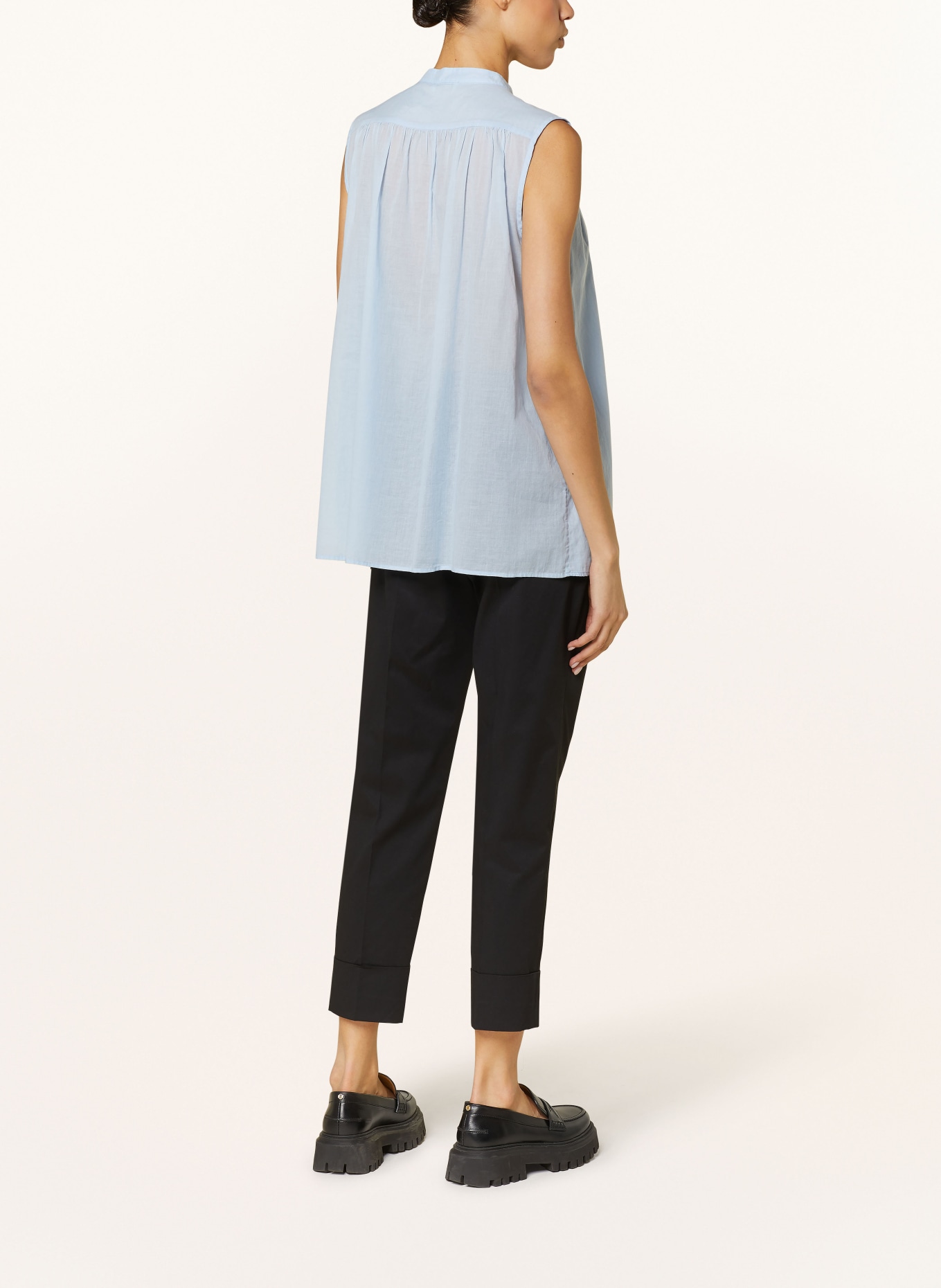 PESERICO Blouse top, Color: LIGHT BLUE (Image 3)