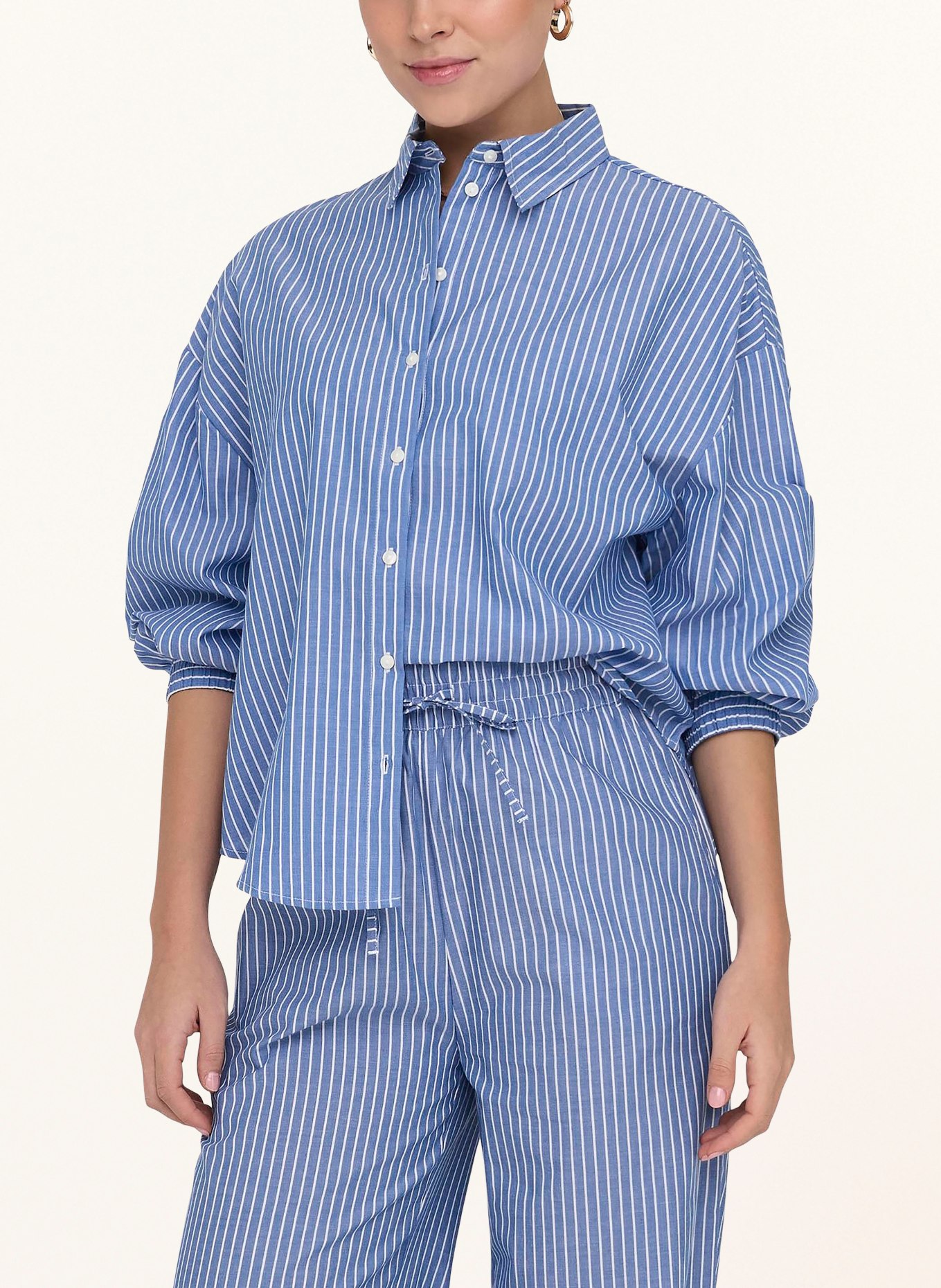 ONLY Shirt blouse, Color: BLUE/ WHITE (Image 2)