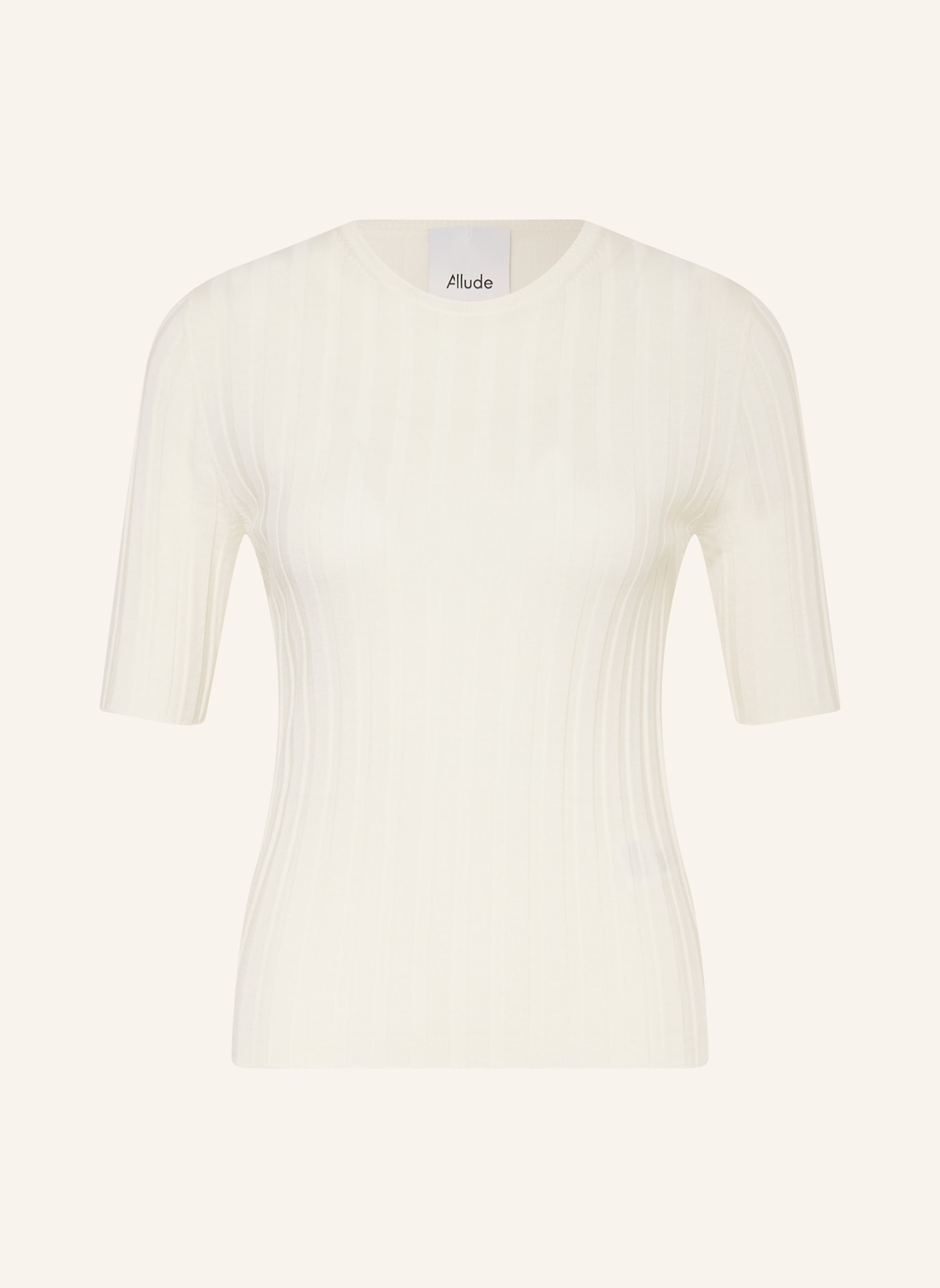 ALLUDE Knit shirt, Color: CREAM (Image 1)