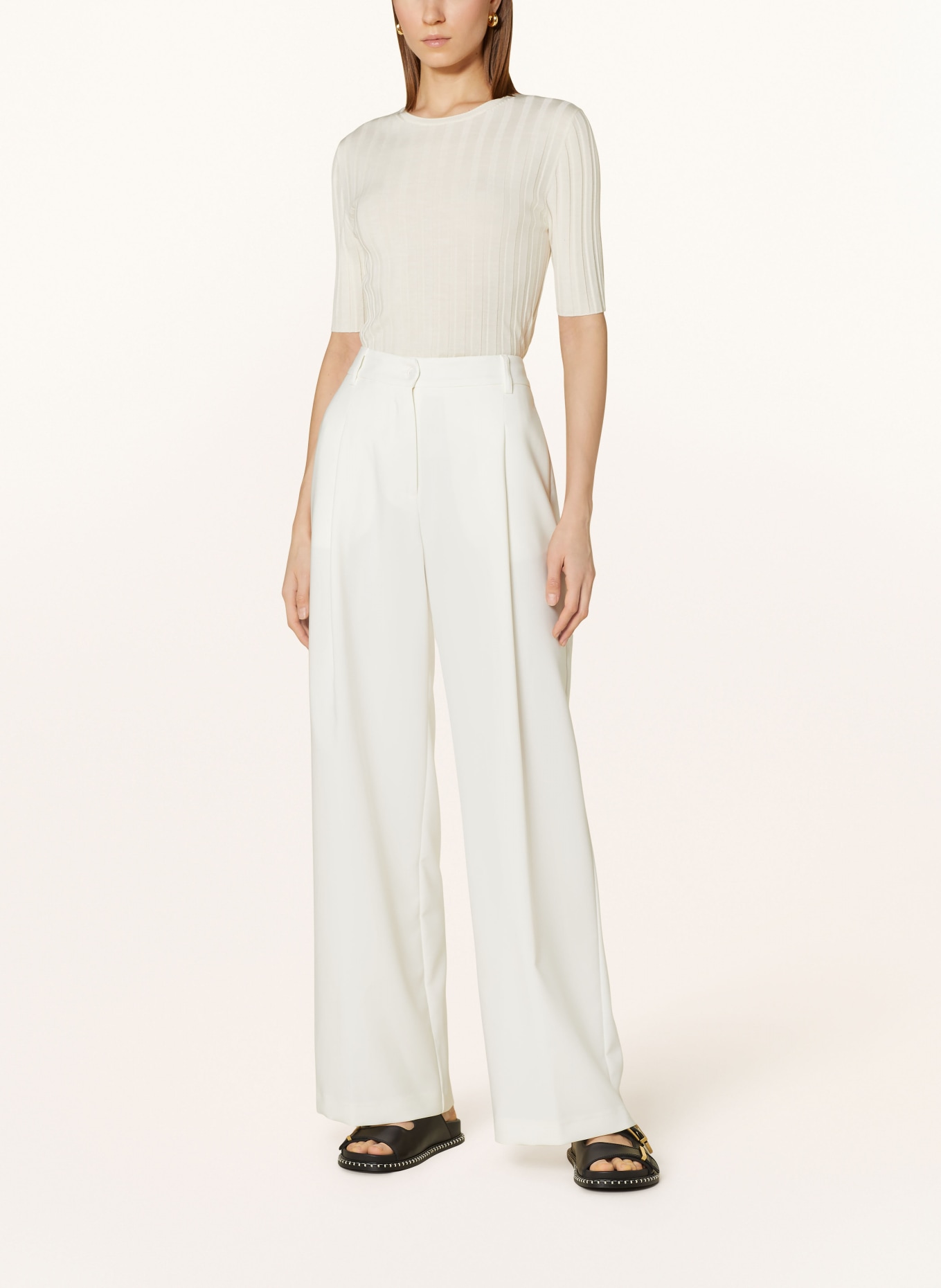 ALLUDE Knit shirt, Color: CREAM (Image 2)