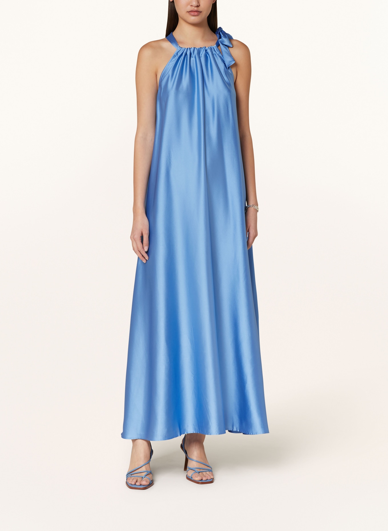 ESSENTIEL ANTWERP Satin dress FAMSON, Color: BLUE (Image 2)