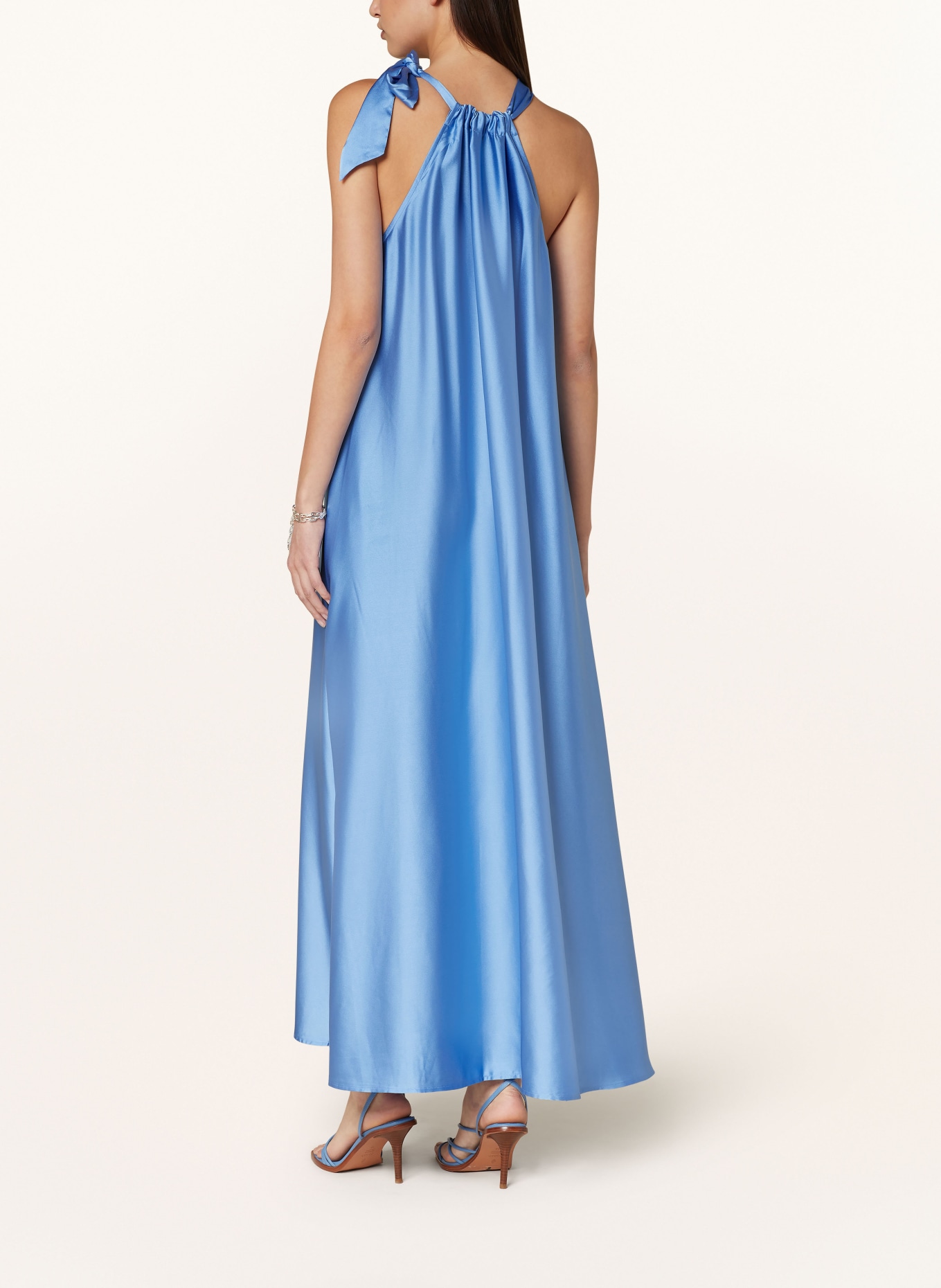 ESSENTIEL ANTWERP Satin dress FAMSON, Color: BLUE (Image 3)