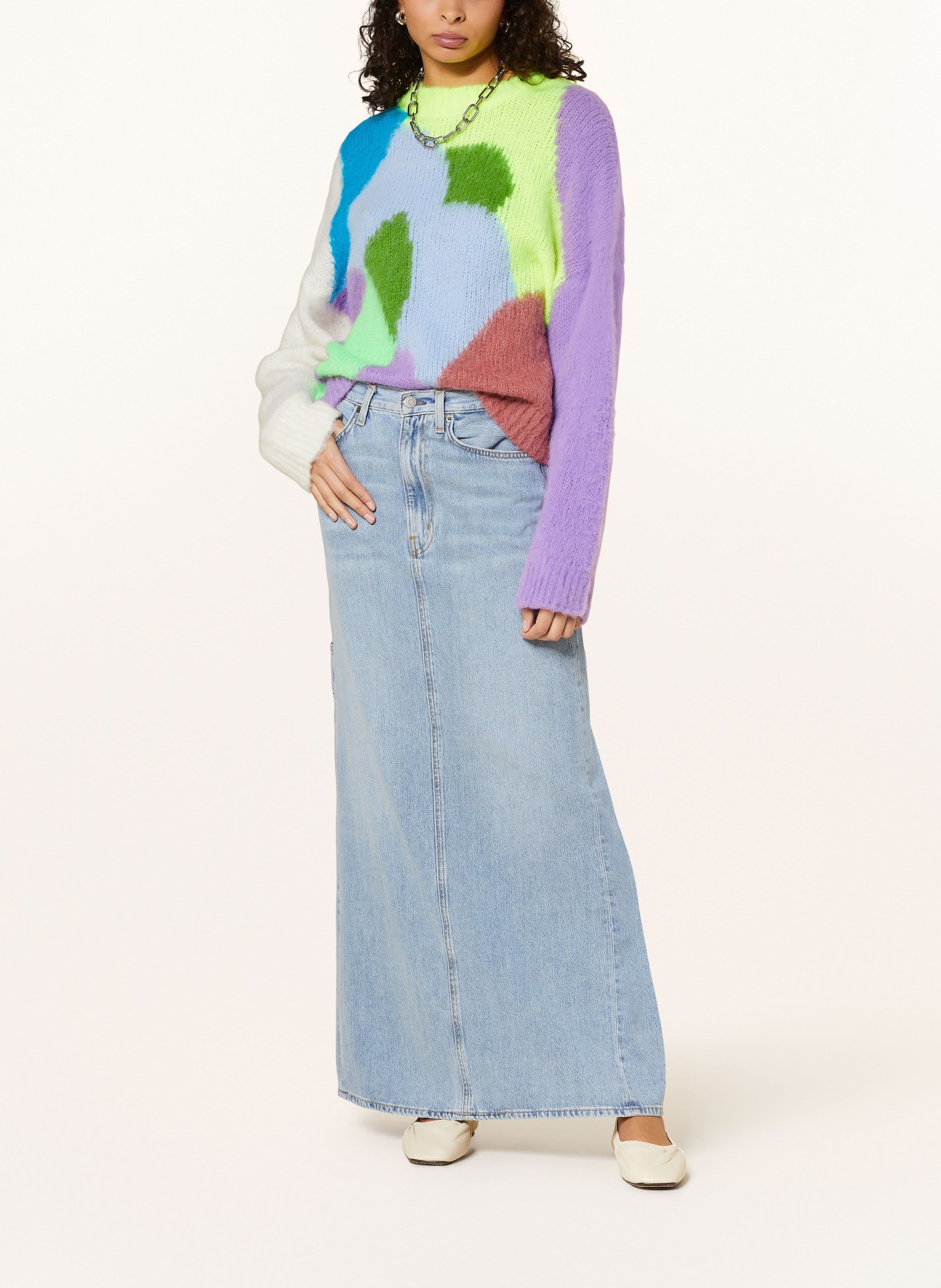 ESSENTIEL ANTWERP Sweater FITTIS, Color: GREEN/ PURPLE/ YELLOW (Image 2)