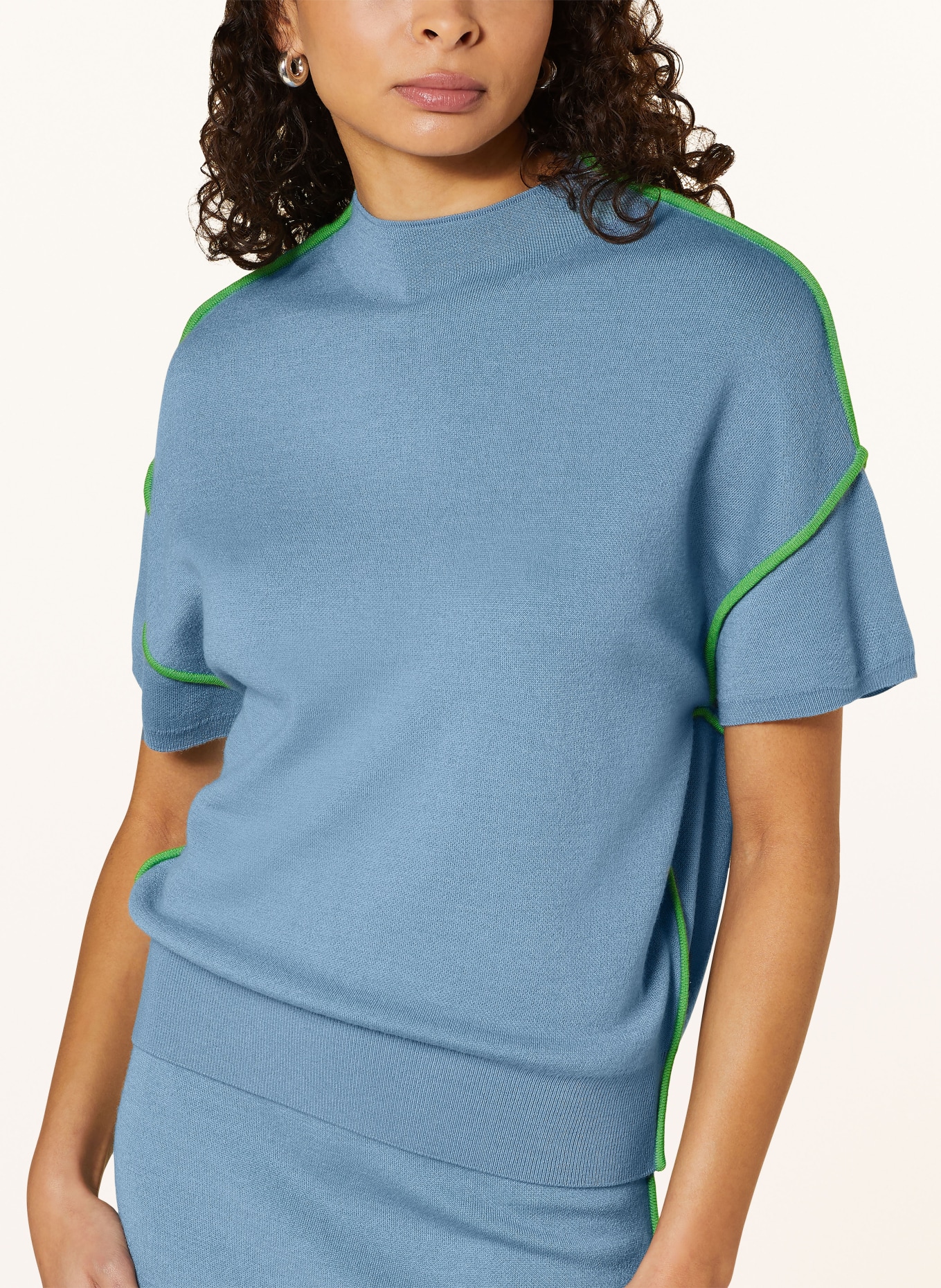 ESSENTIEL ANTWERP Knit shirt FABIA, Color: BLUE GRAY (Image 4)