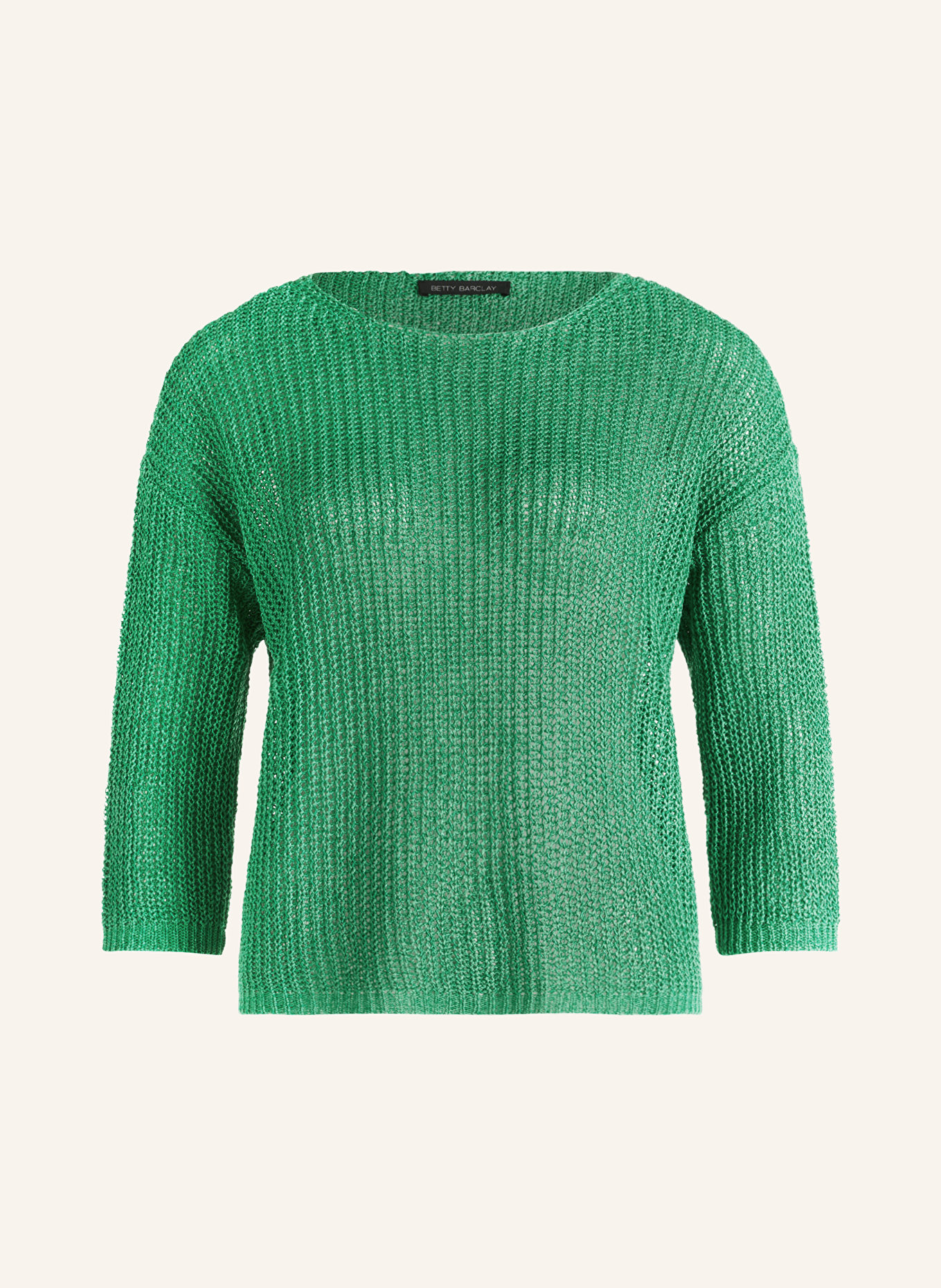 Betty Barclay Sweater with 3/4 sleeves, Color: GREEN (Image 1)