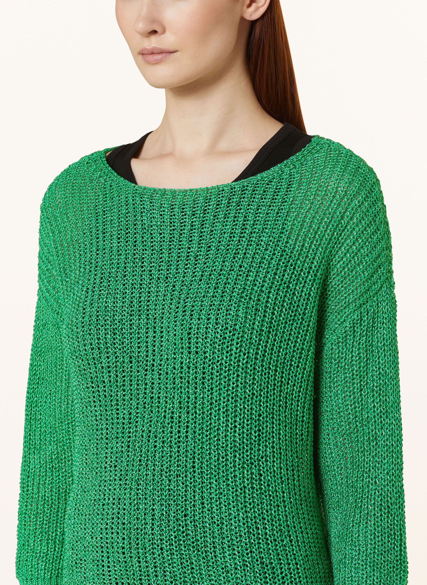 Betty Barclay Sweater with 3/4 sleeves, Color: GREEN (Image 4)