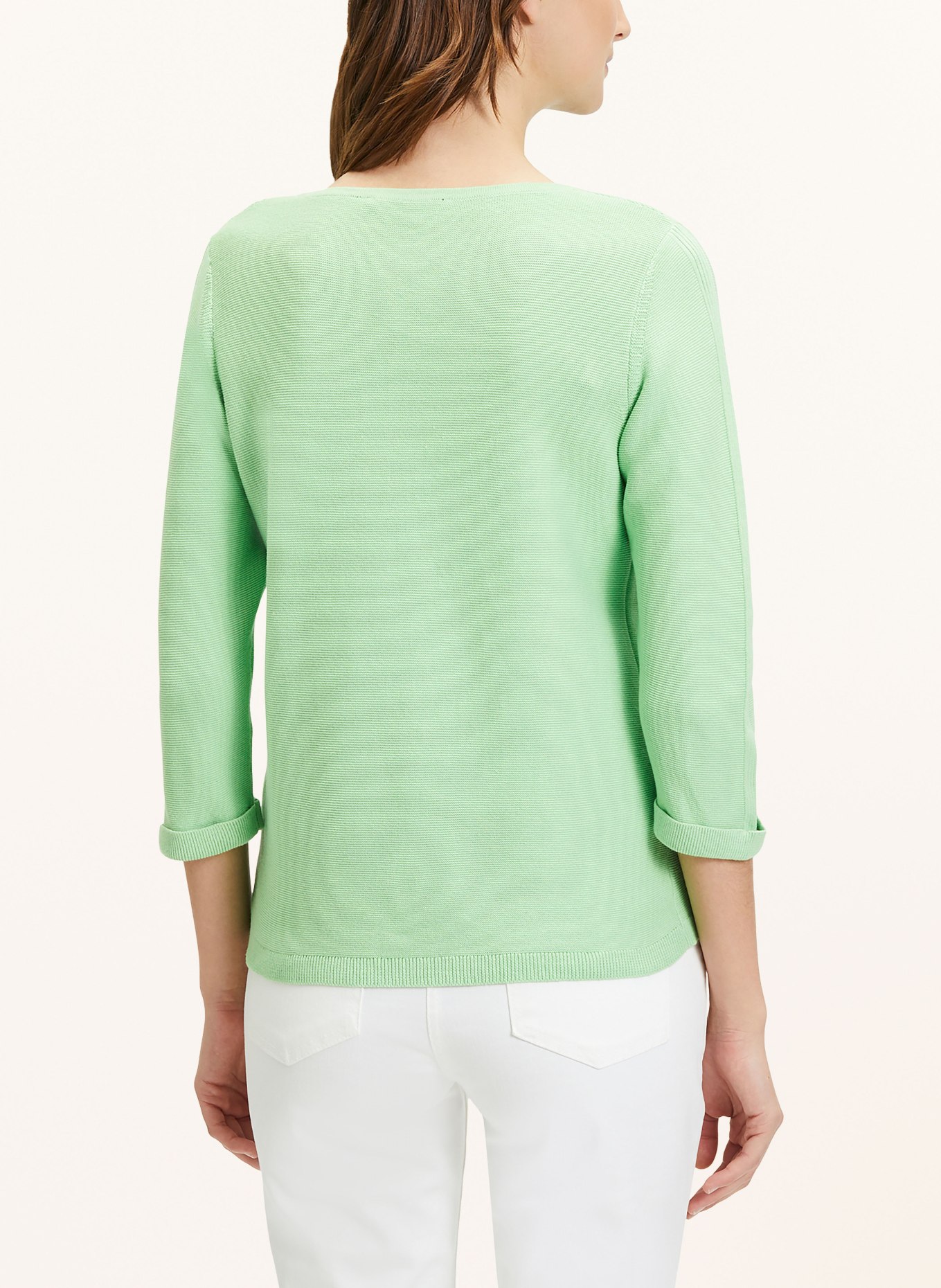 Betty Barclay Sweater with 3/4 sleeves, Color: LIGHT GREEN (Image 3)